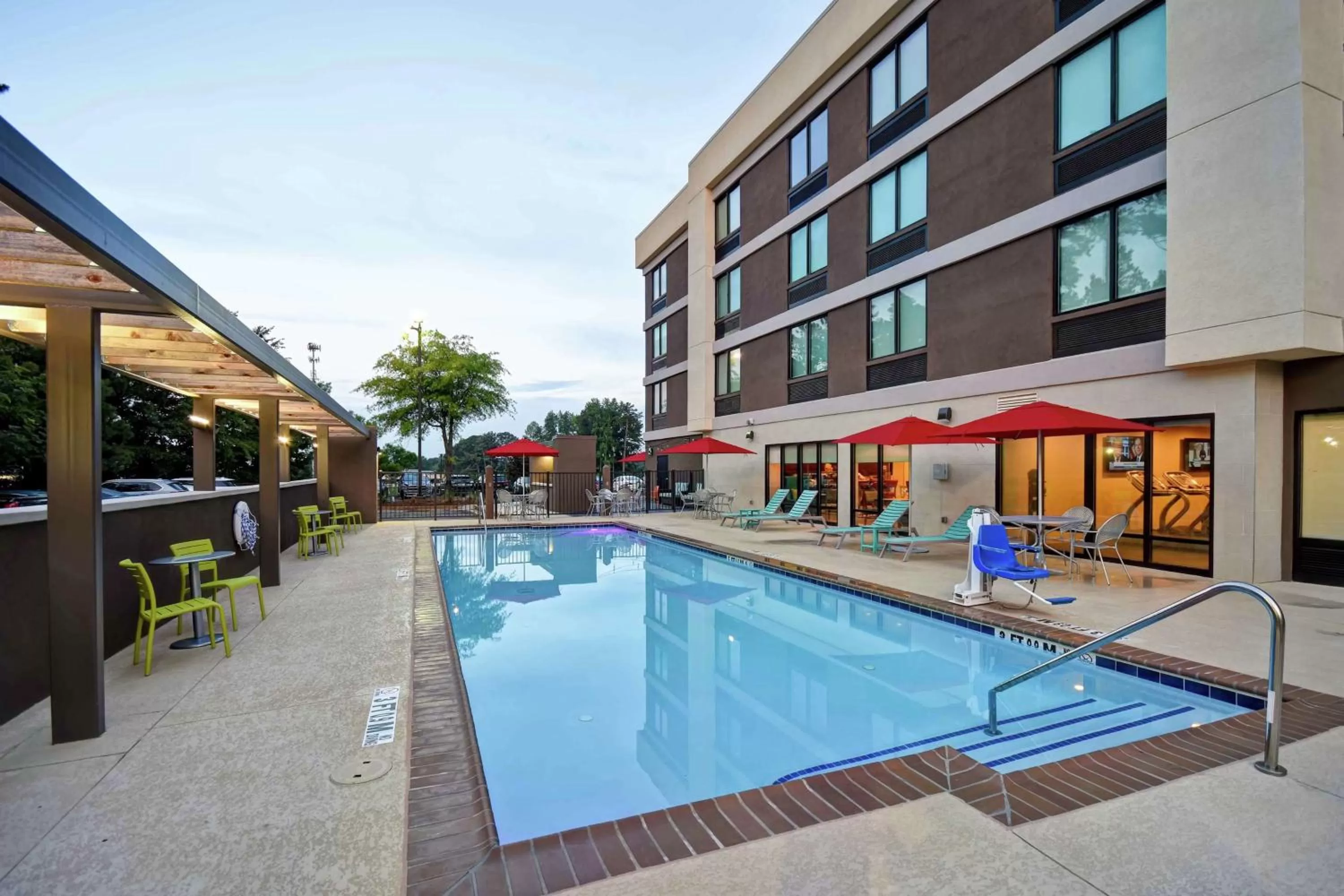 Pool view in Home2 Suites by Hilton Atlanta Norcross