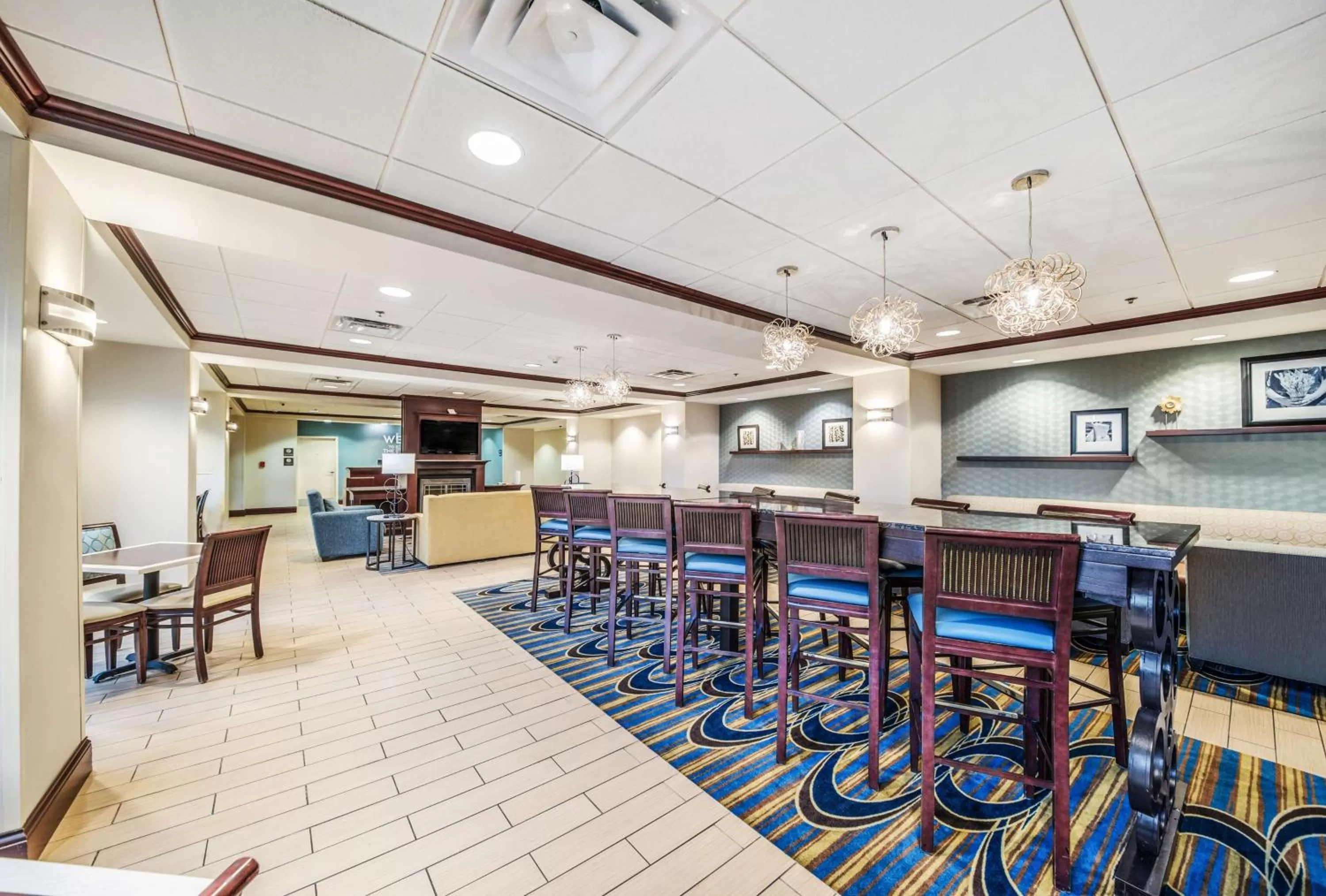 Lobby or reception in Hampton Inn Greenfield