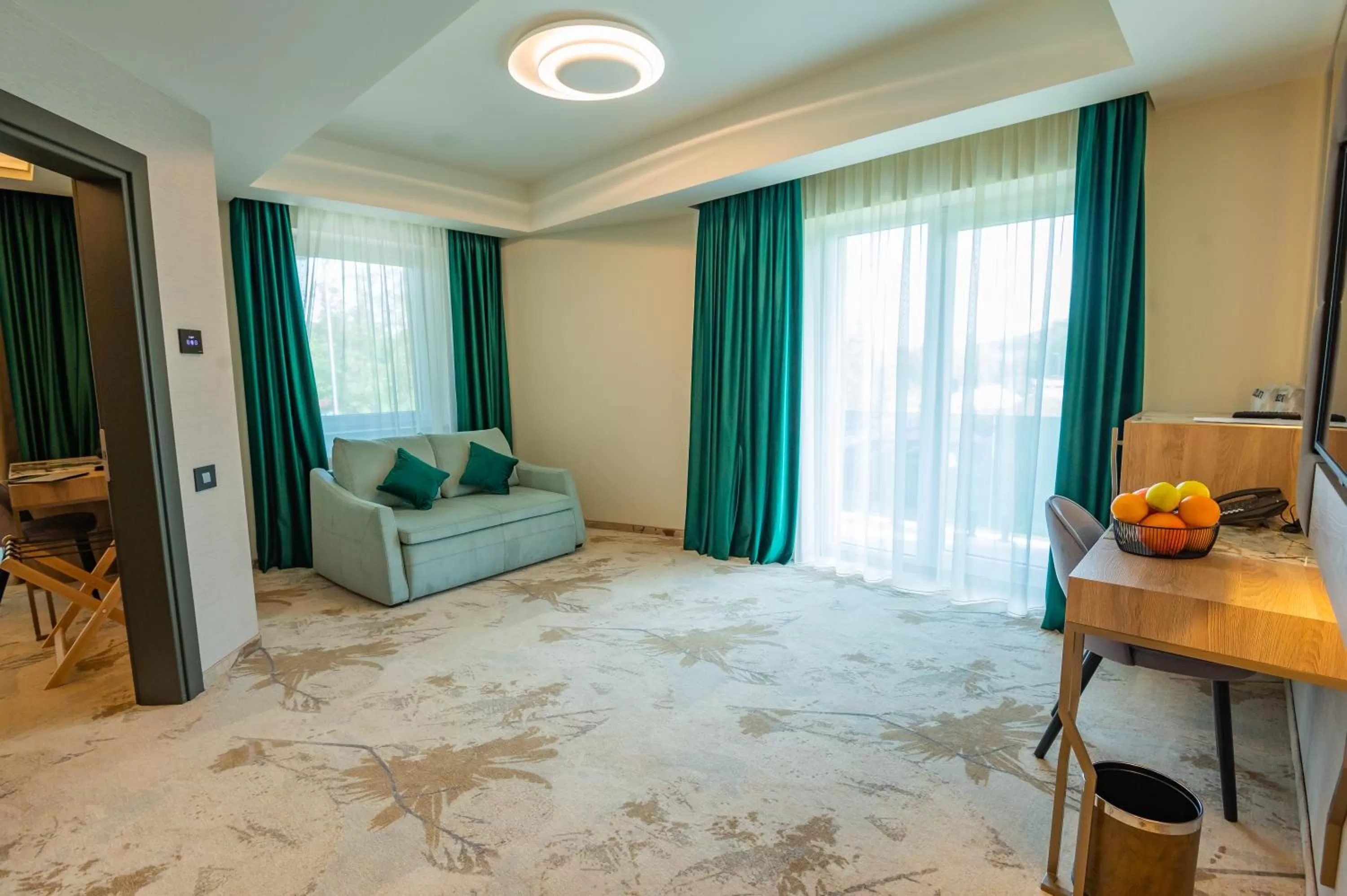 Bed, Seating Area in Hotel Codrişor