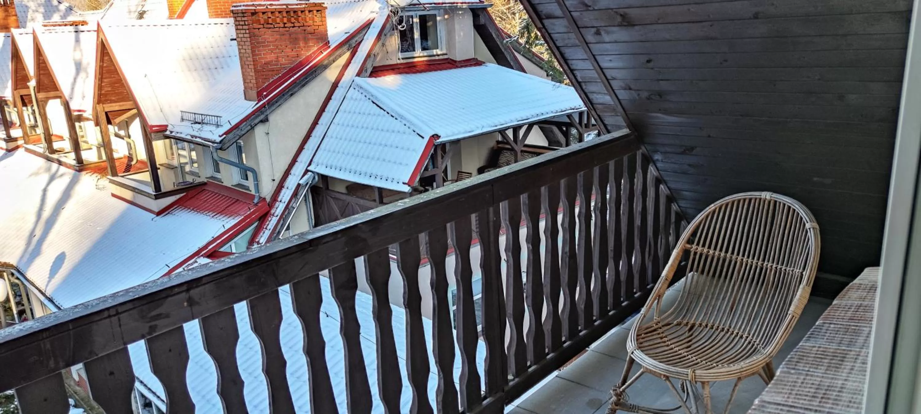 Balcony/Terrace in Ośrodek Konferencyjno-Wypoczynkowy "Krucze Skały" w Karpaczu