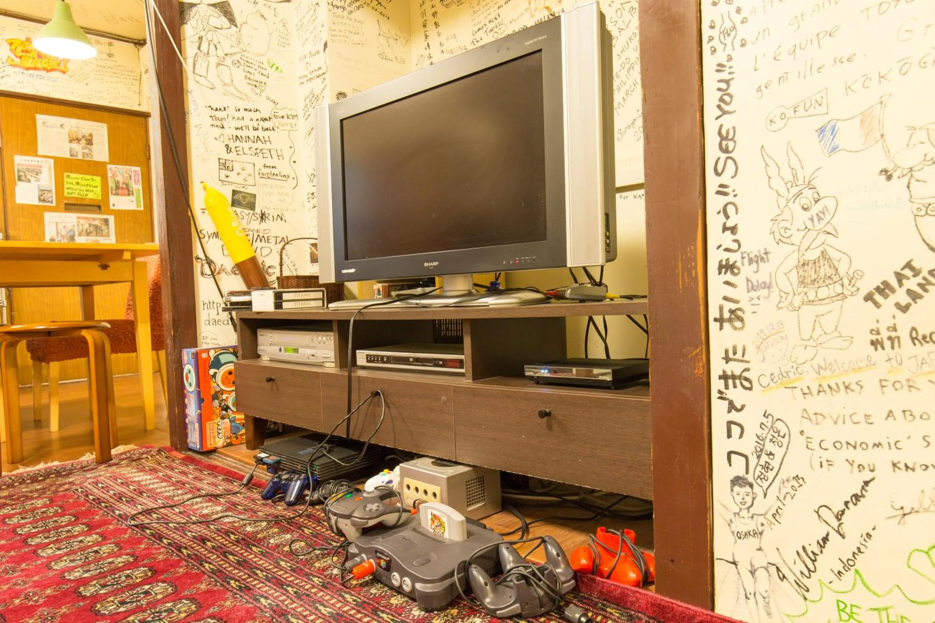 Game Room in Backpackers Hotel Toyo