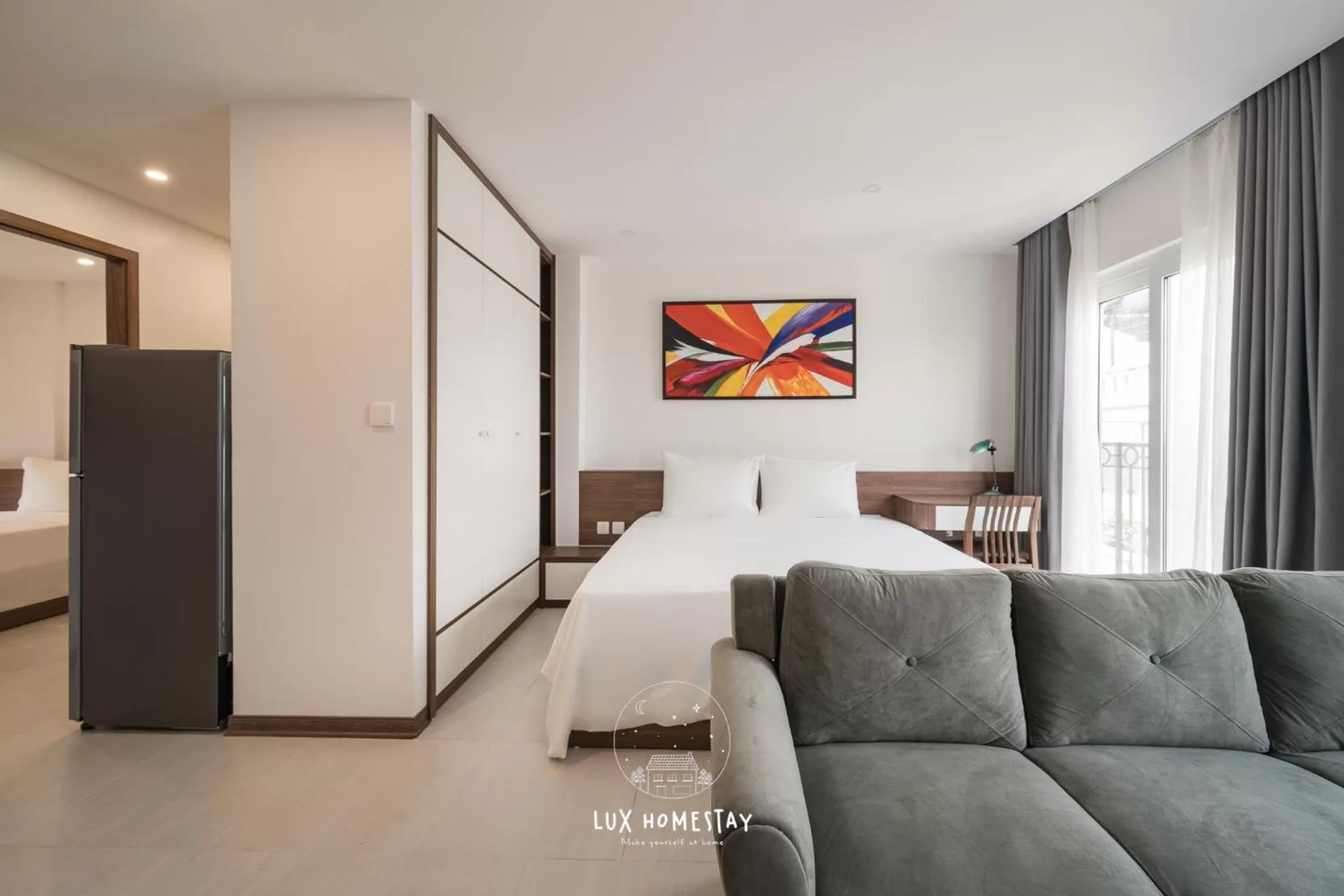 Bedroom, Bed in Lux Westlake Studio