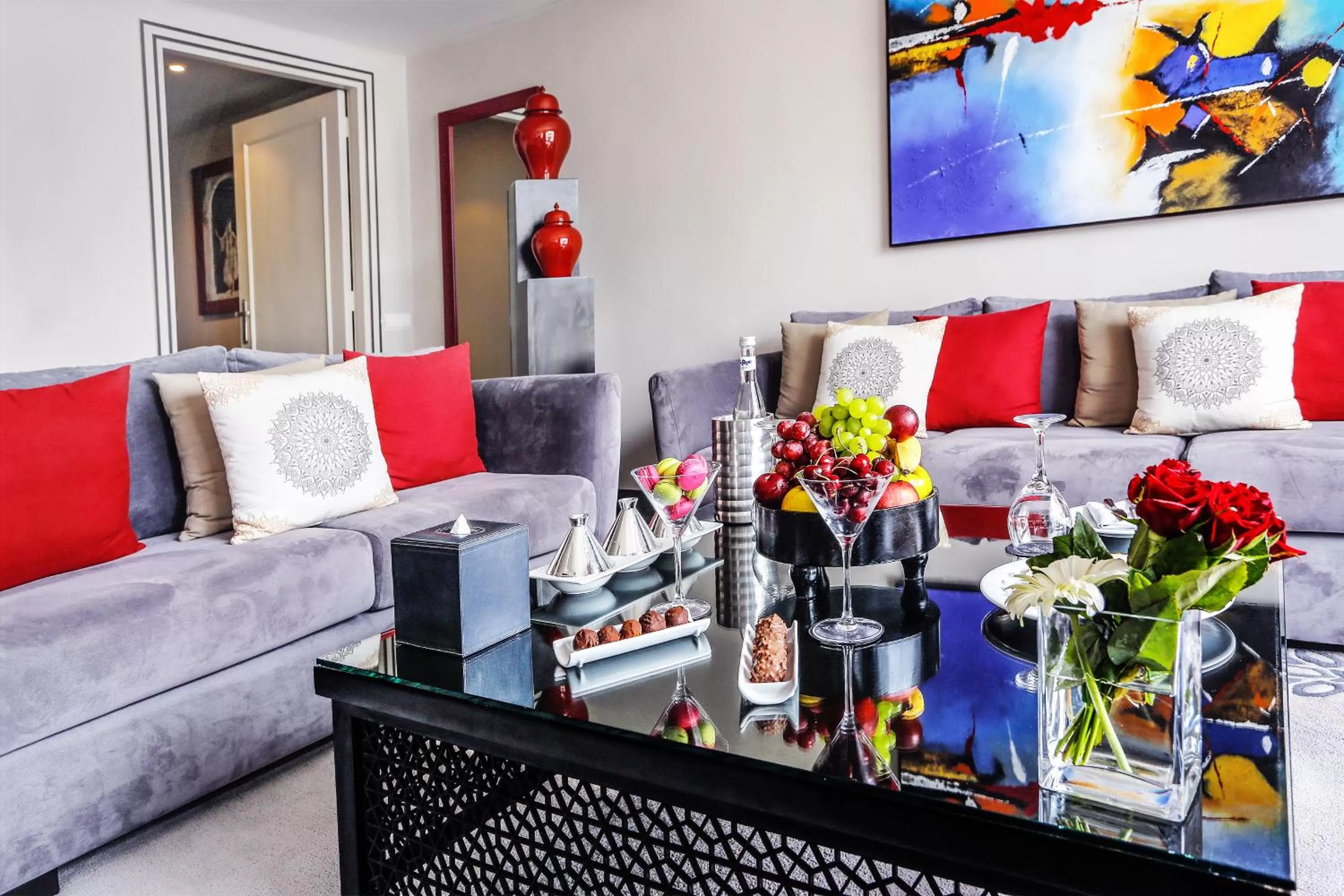 Living room in La Tour Hassan Palace