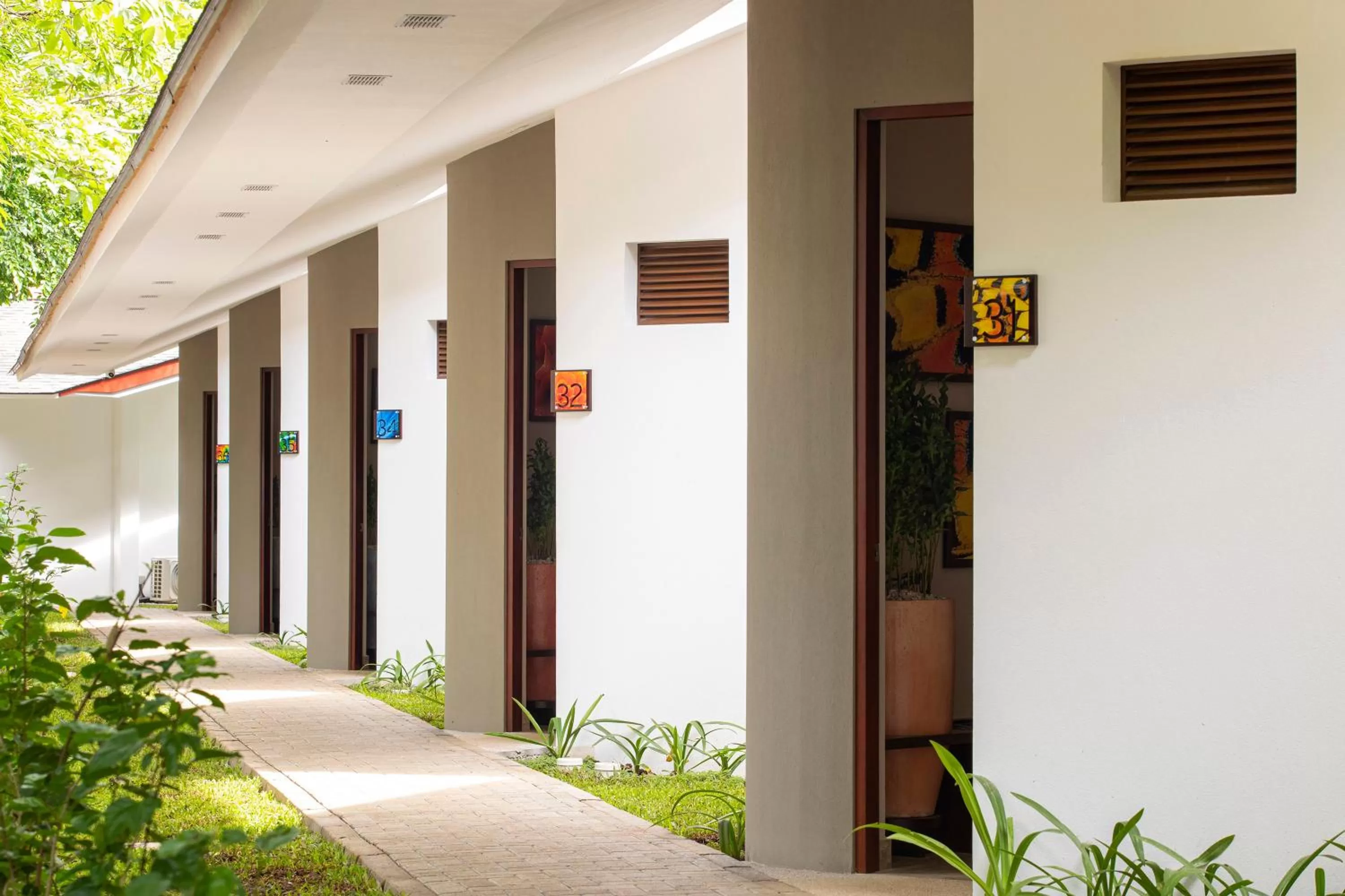 Patio in Pumilio Mountain & Ocean Hotel