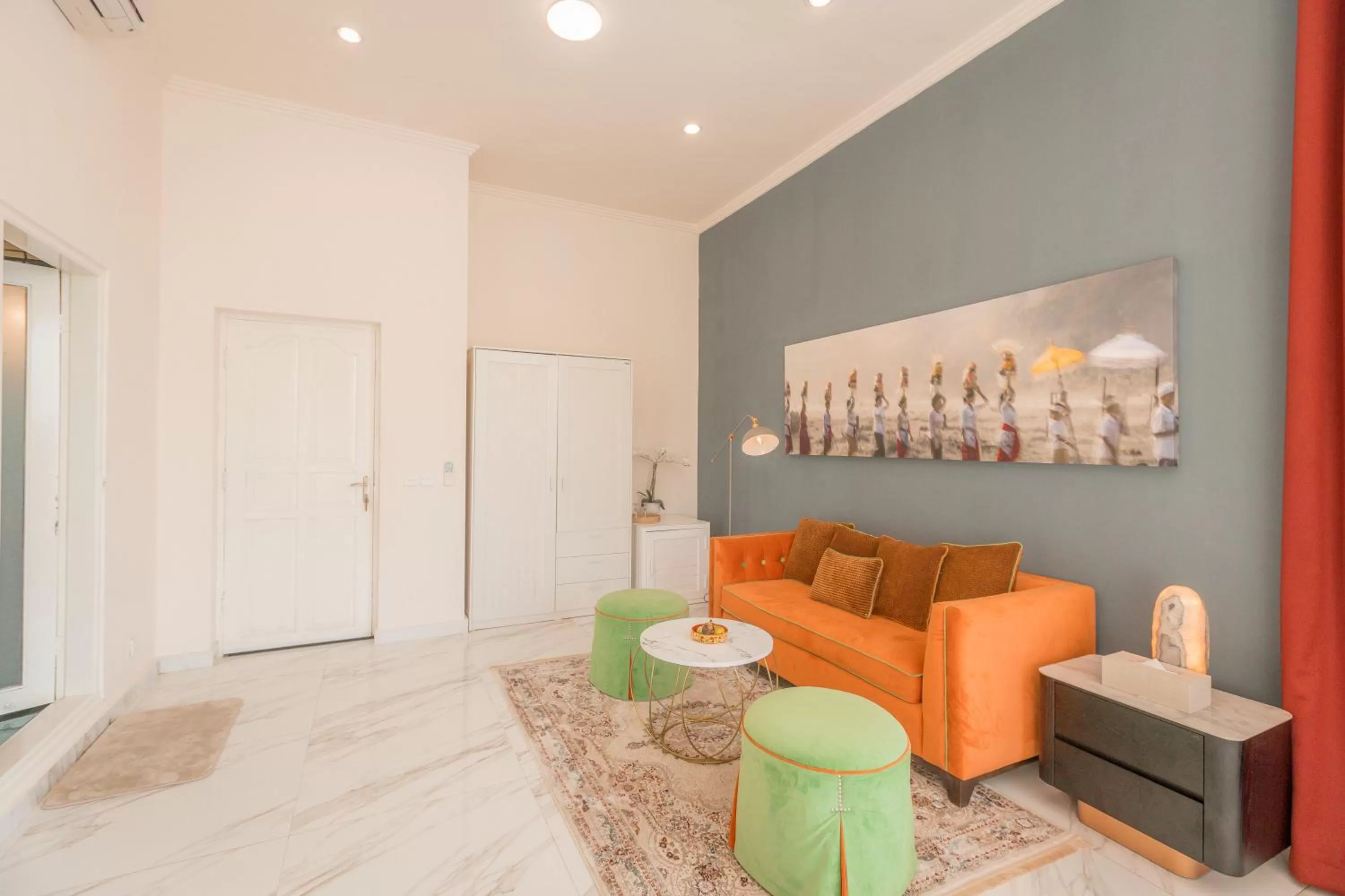 Seating area in Villa Cella Bella Ubud