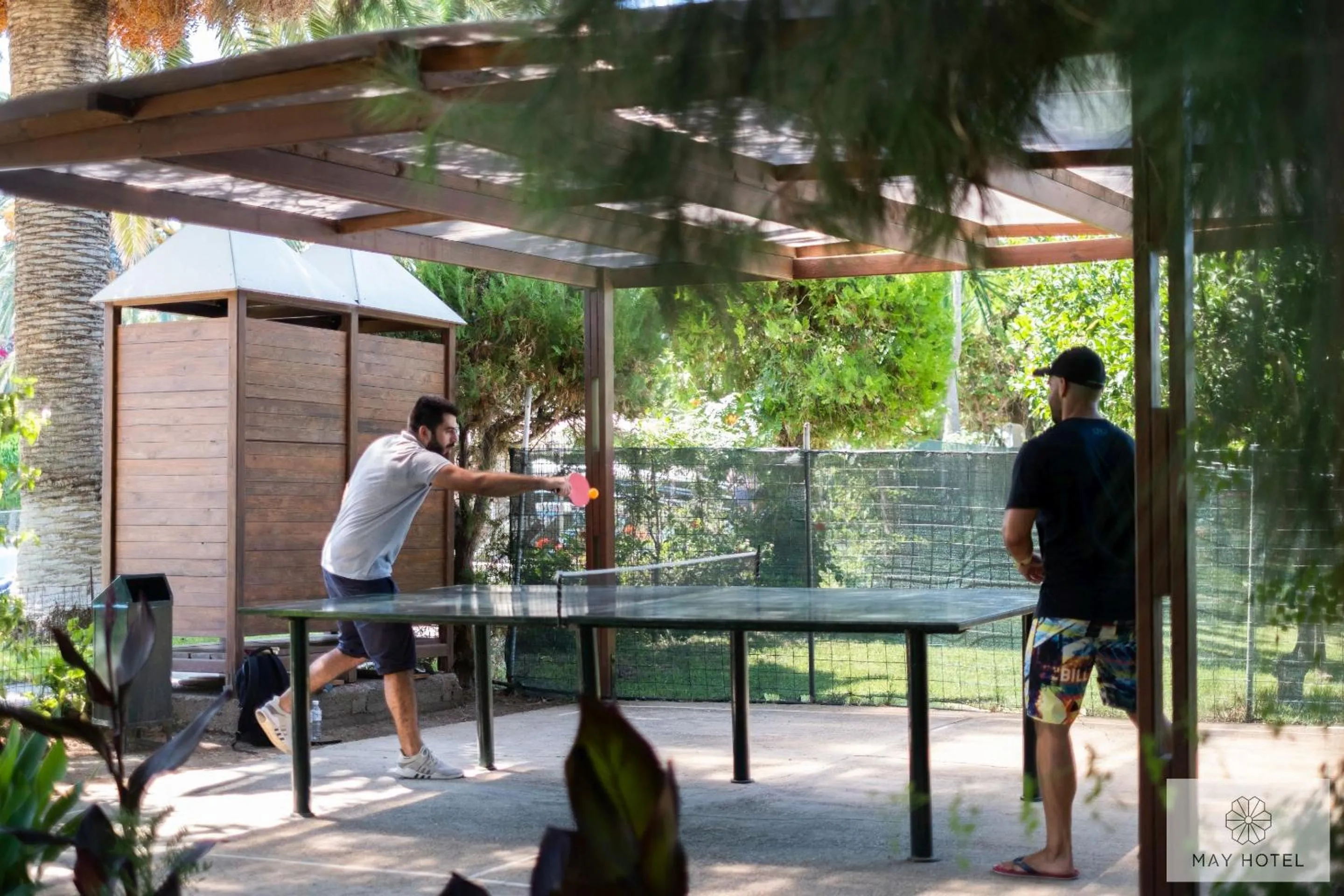 People in May Beach Hotel