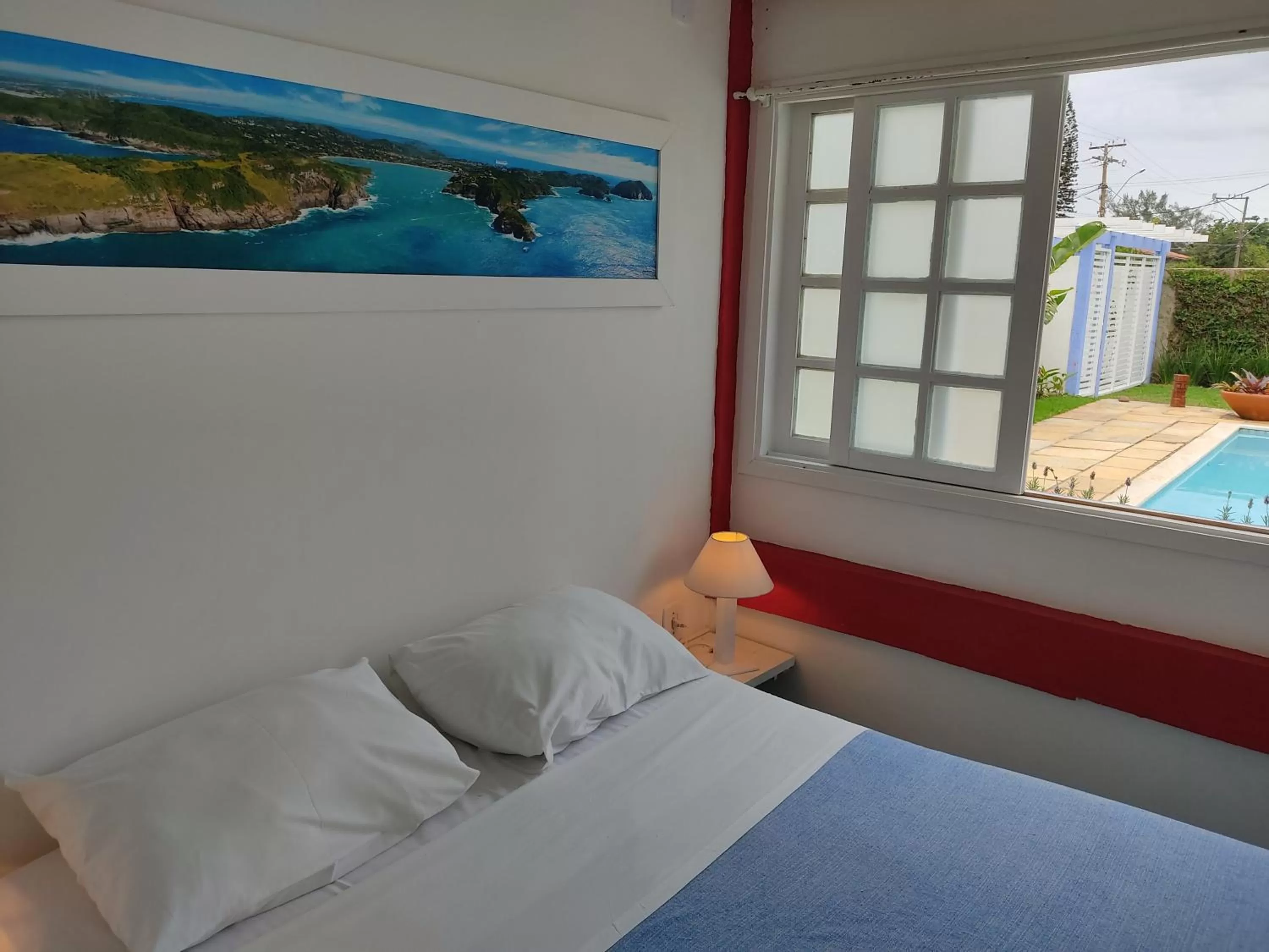 Bed in Pousada Manaaki