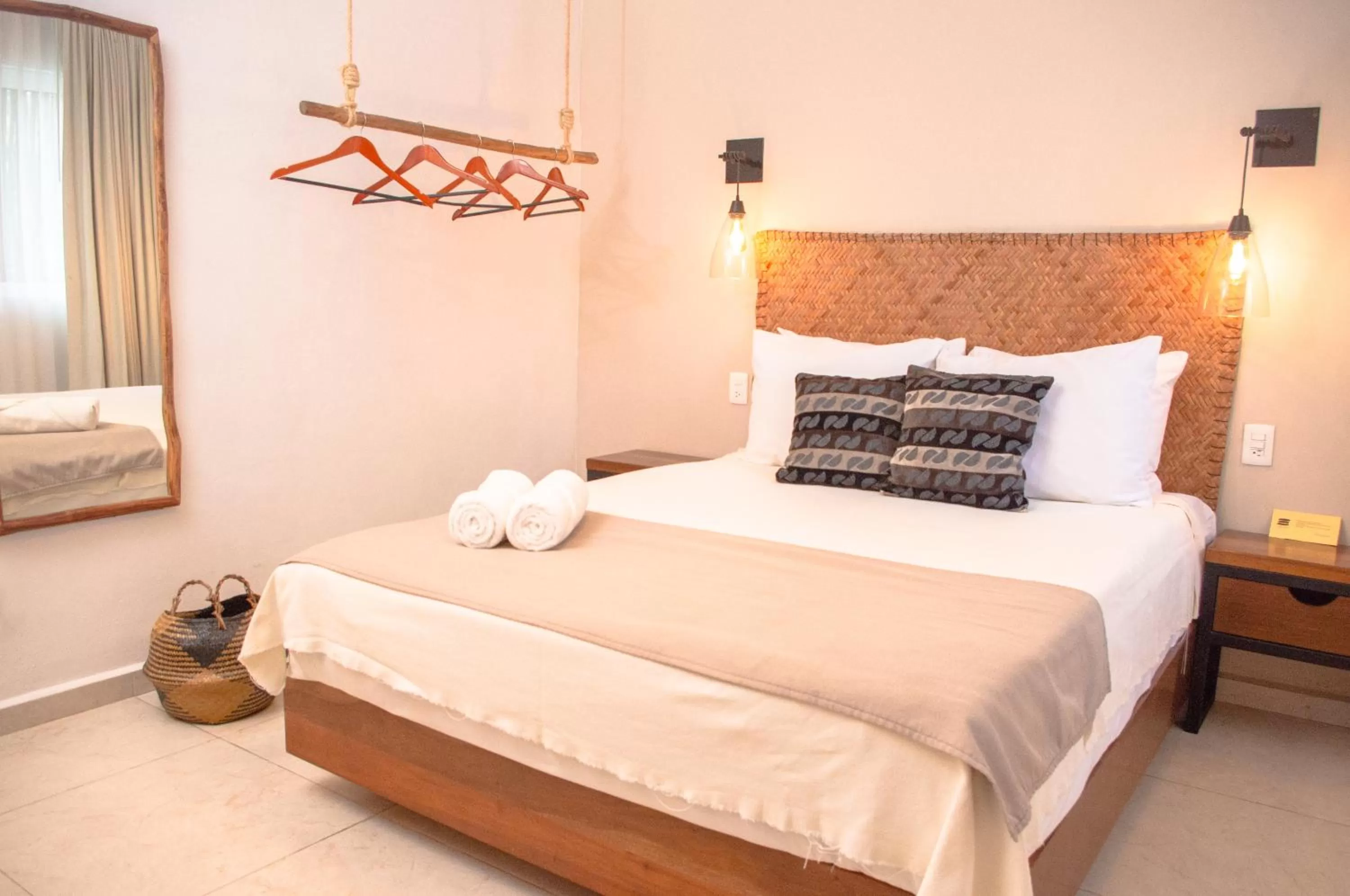 Bed in AGAM Hotel Boutique Bacalar - Adults Only