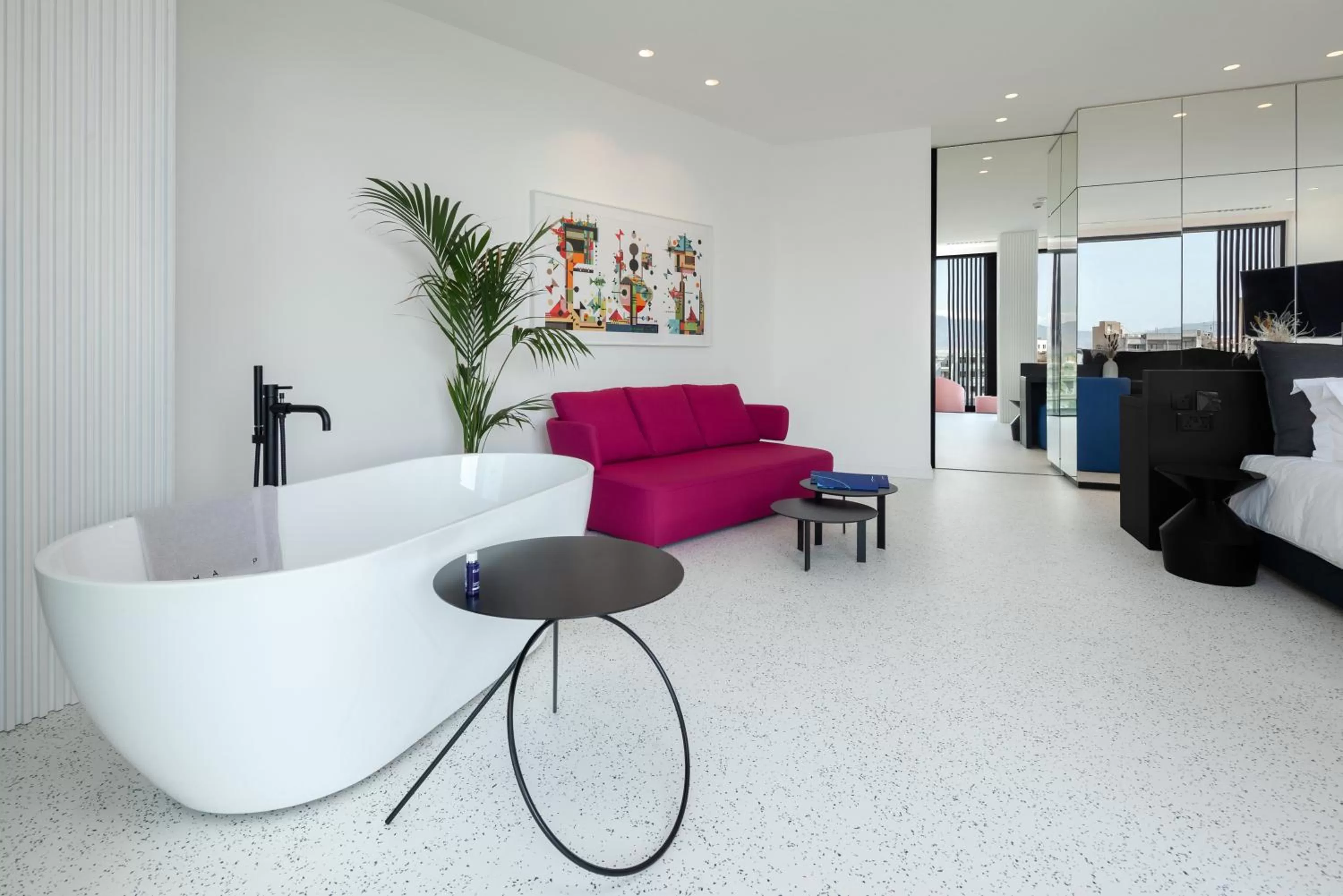 Seating area in MAP Boutique Hotel