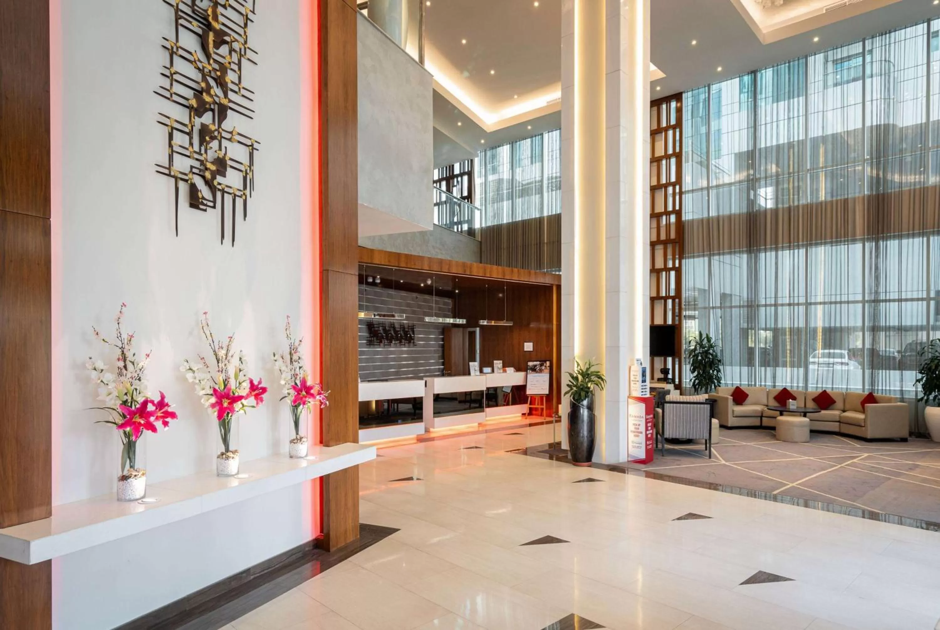 Lobby or reception in Ramada by Wyndham Dubai Barsha Heights
