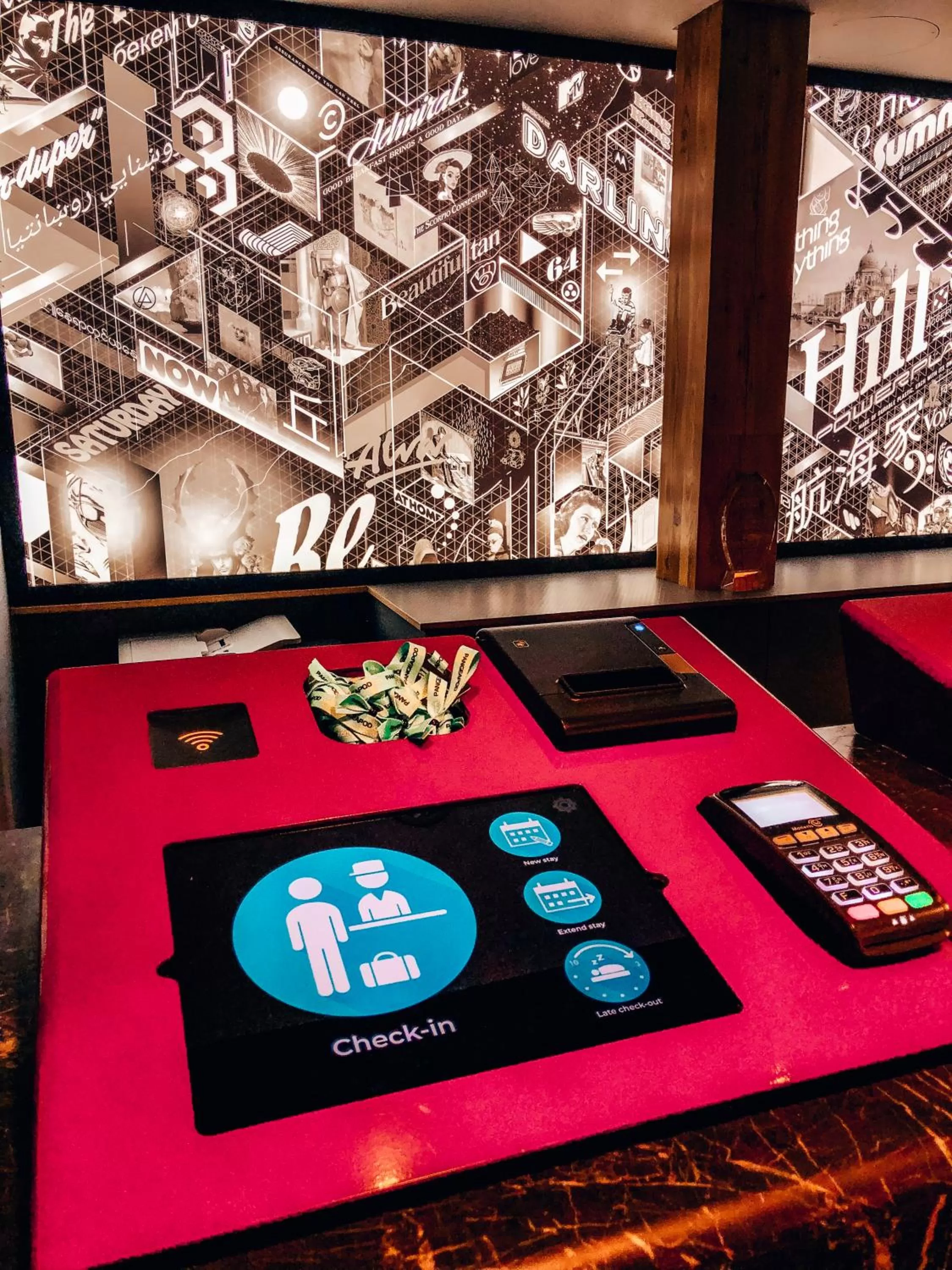 Lobby or reception in Pangea Pod Hotel