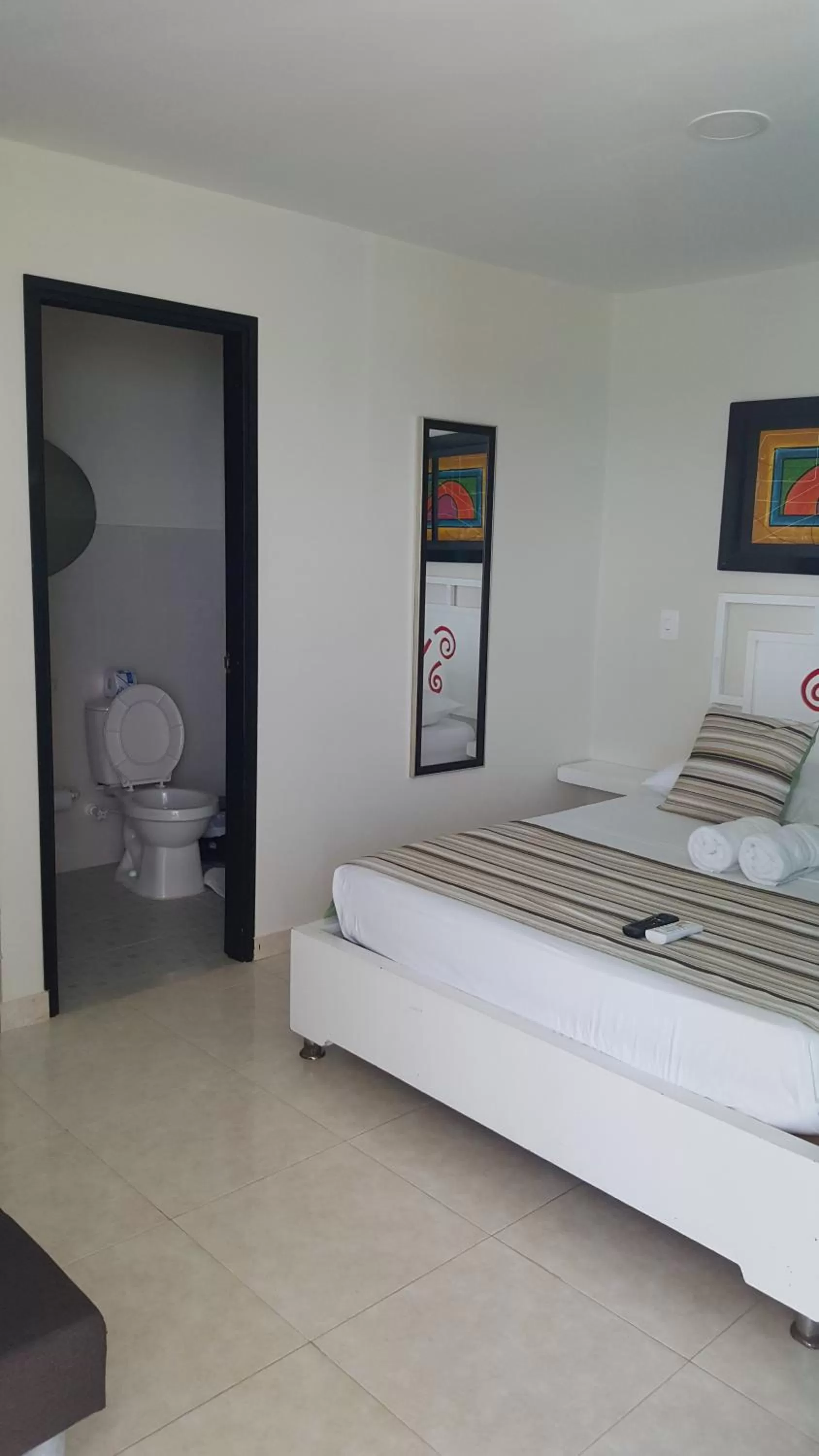 Bed in Caribbean Island Hotel Piso 2