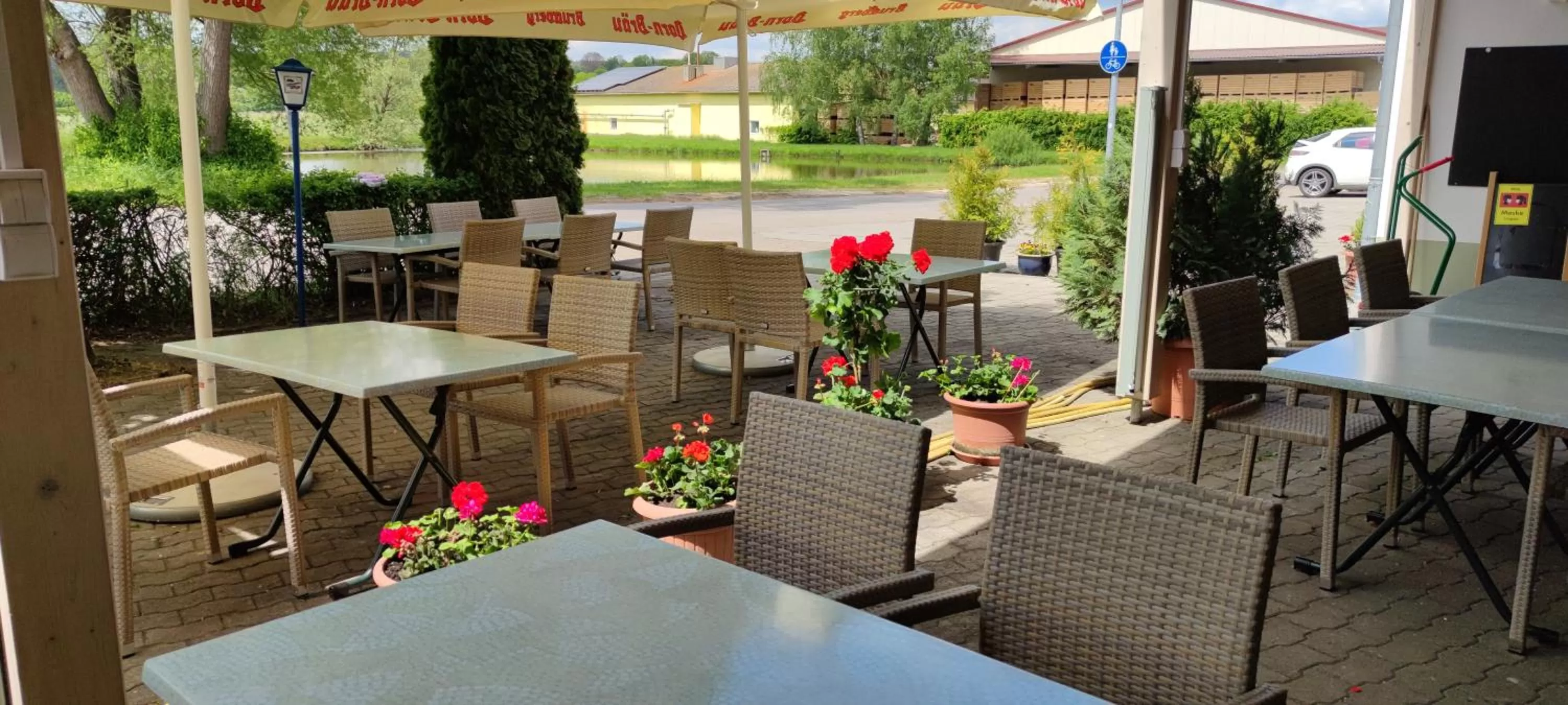 Garden in Gasthaus Pension Rezatgrund