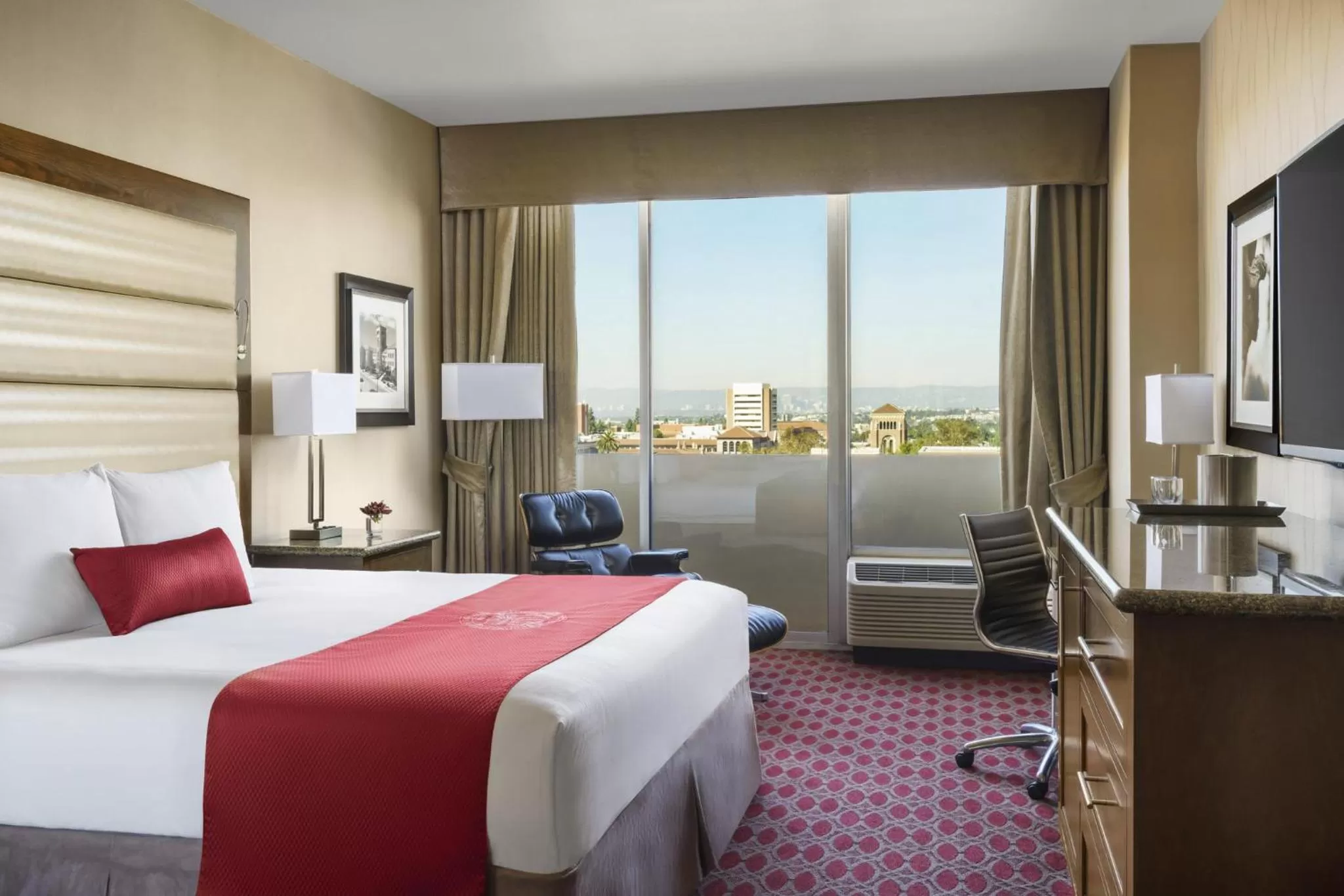 Bed in USC Hotel
