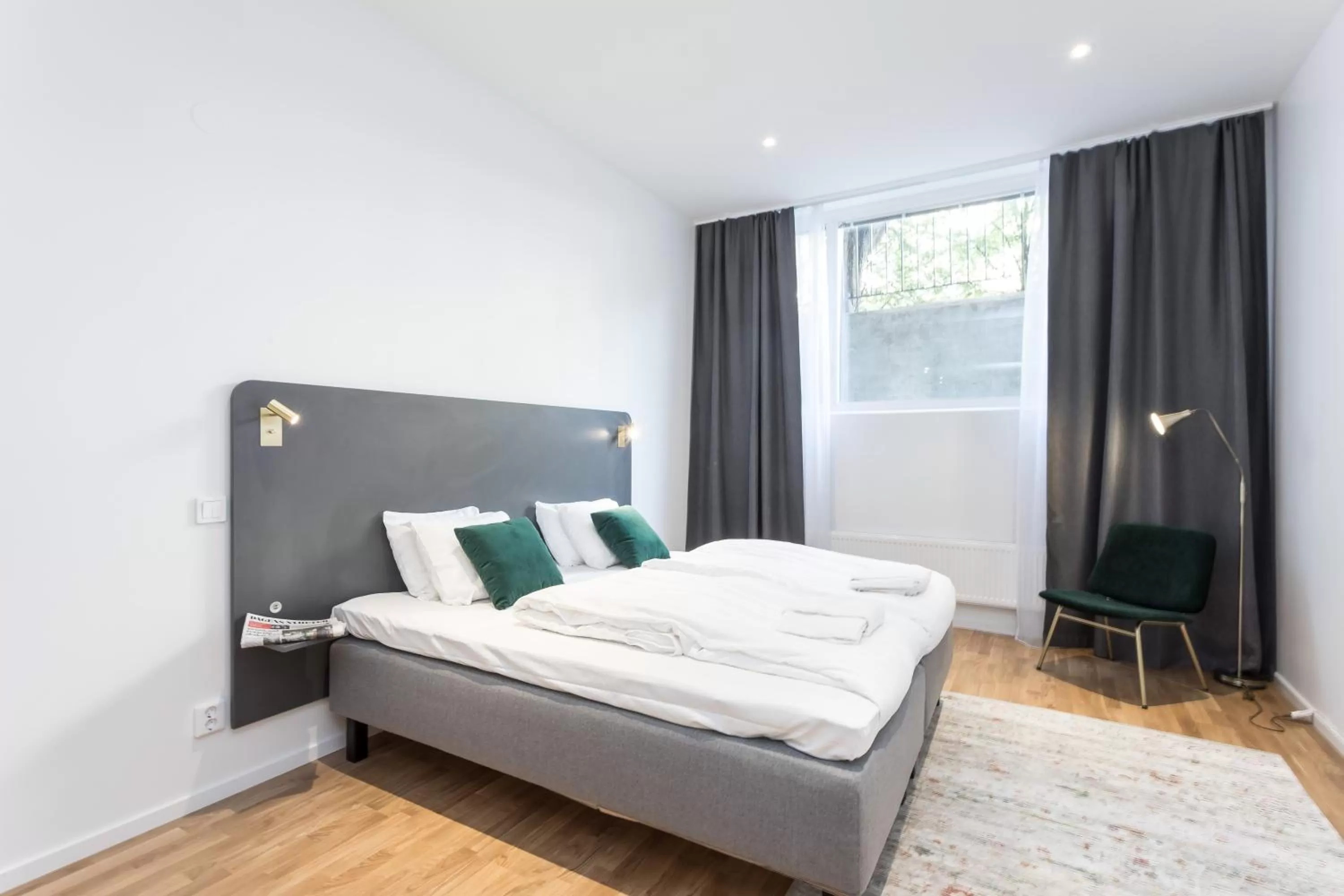 Bed in ApartDirect Sundbyberg