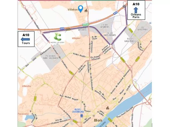 Location in Hôtel Le Cosy Blois Villebarou