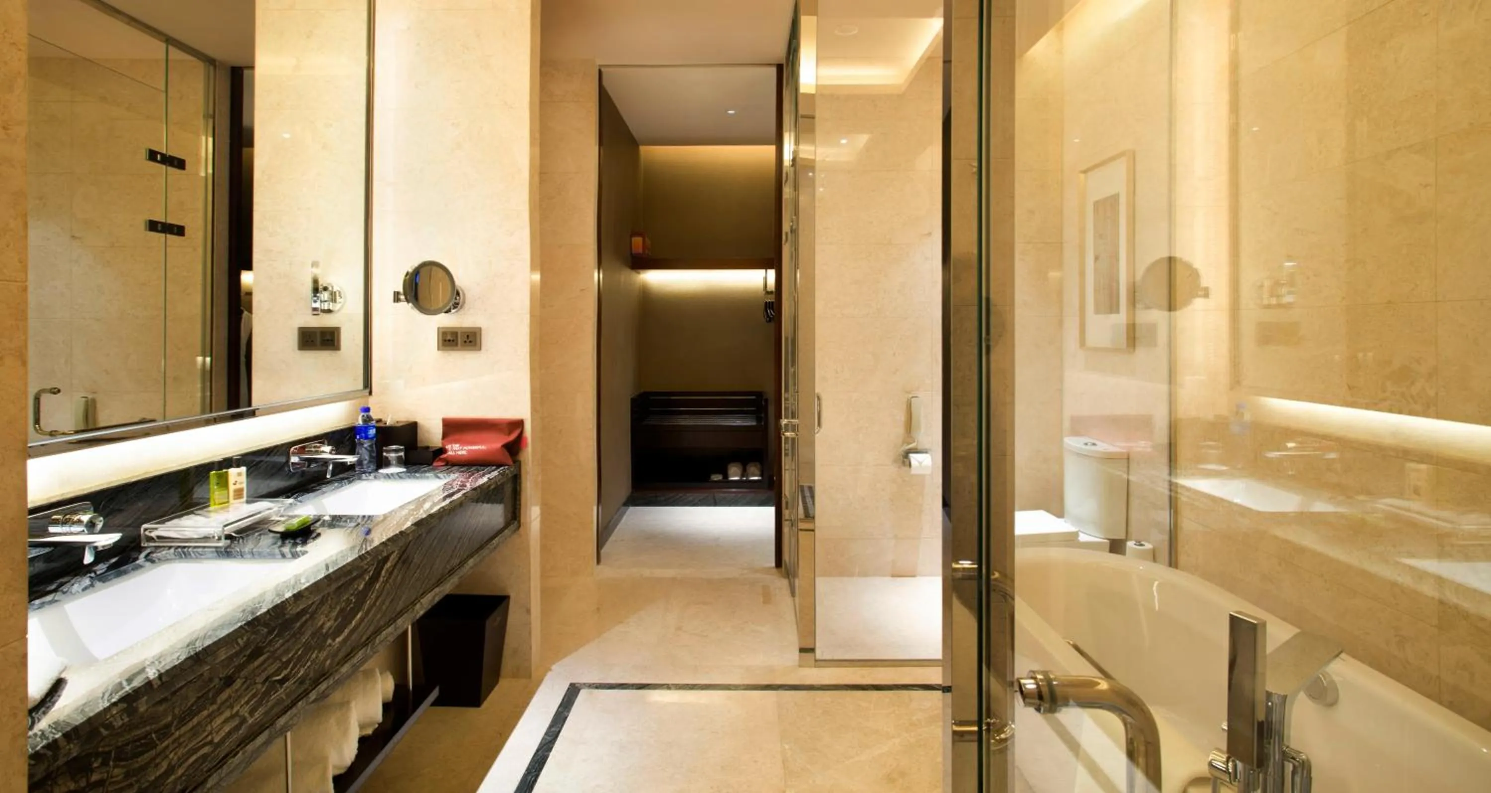 Bathroom in Crowne Plaza Tianjin Jinnan by IHG