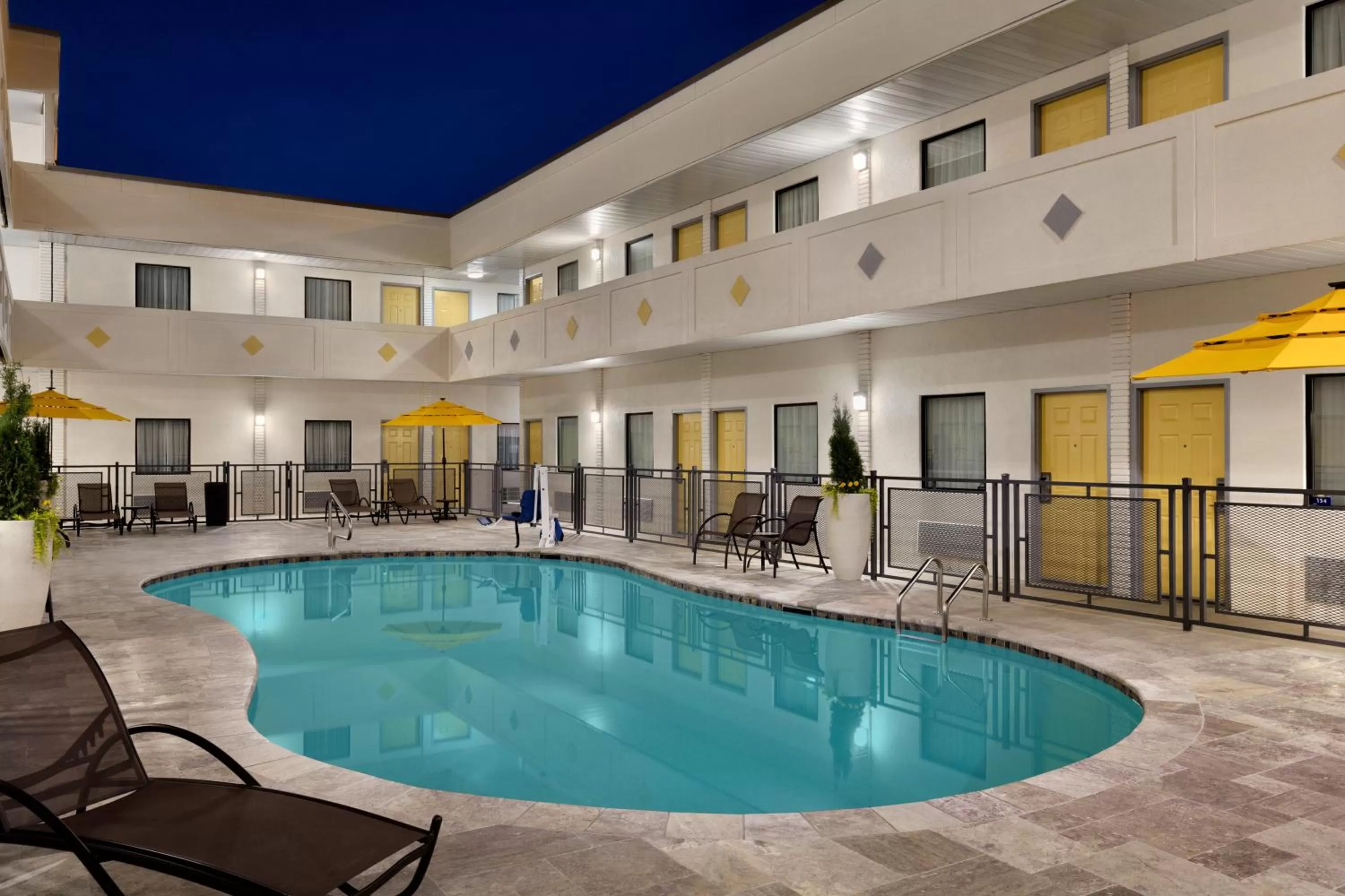 Pool view in Hotel Bo, a Days Inn by Wyndham Chattanooga Downtown