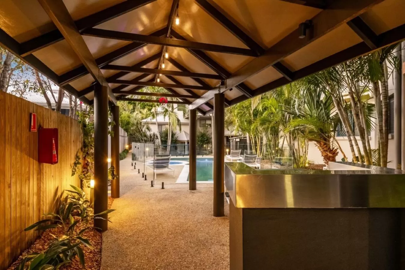 BBQ facilities in Gosamara Apartments