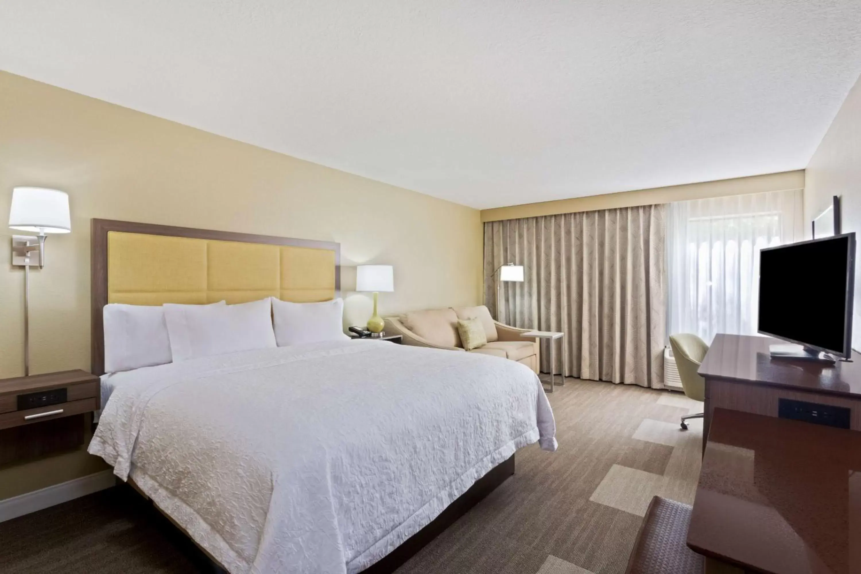 King Room with Sofa Bed - Hearing Accessible/Non-Smoking in Hampton Inn Sault Ste Marie, MI King Room with Sofa Bed - Hearing Accessible/Non-Smoking in Hampton Inn Sault Ste Marie, MI