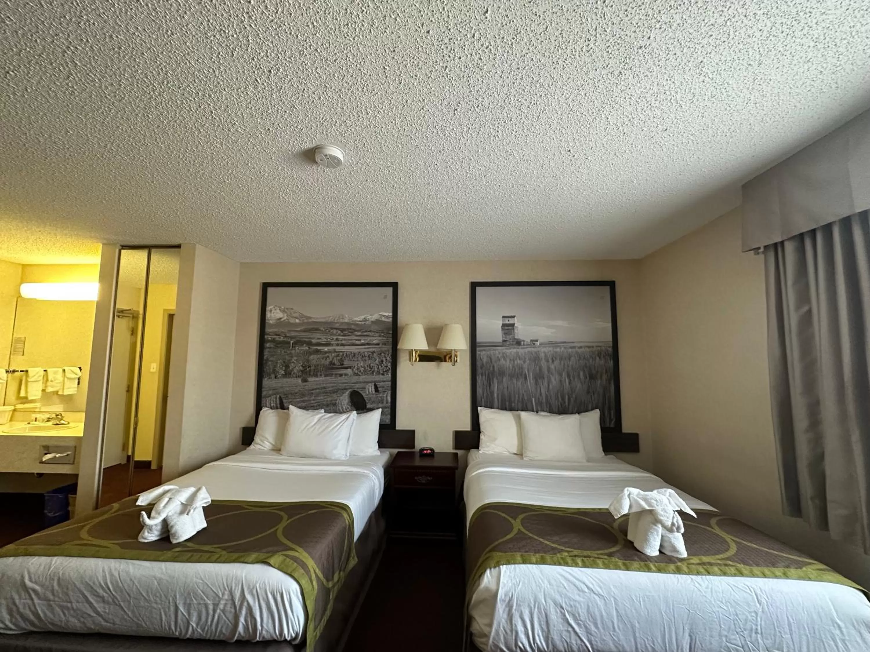 Bed in Super 8 by Wyndham Lethbridge