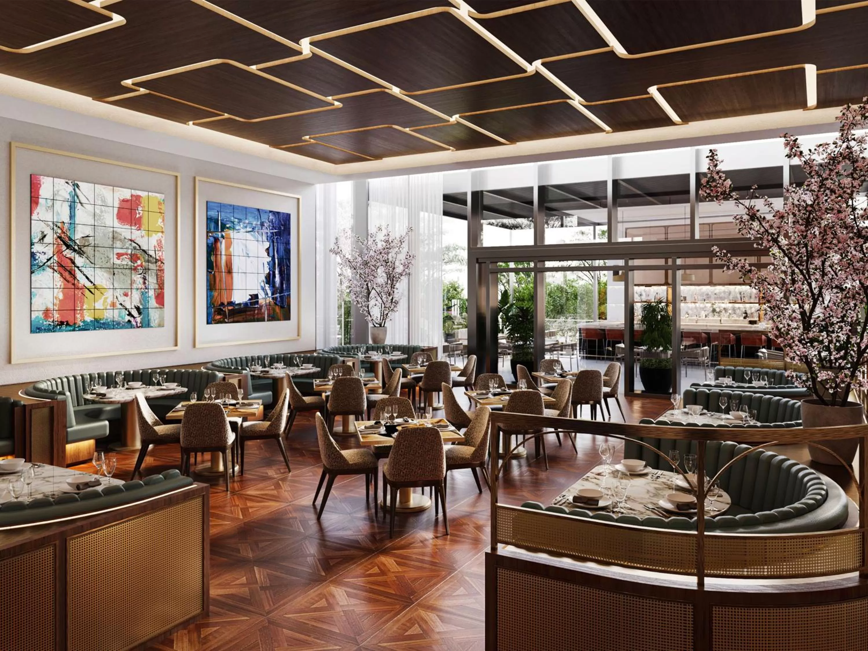 Dining area in Las Vegas Hilton At Resorts World