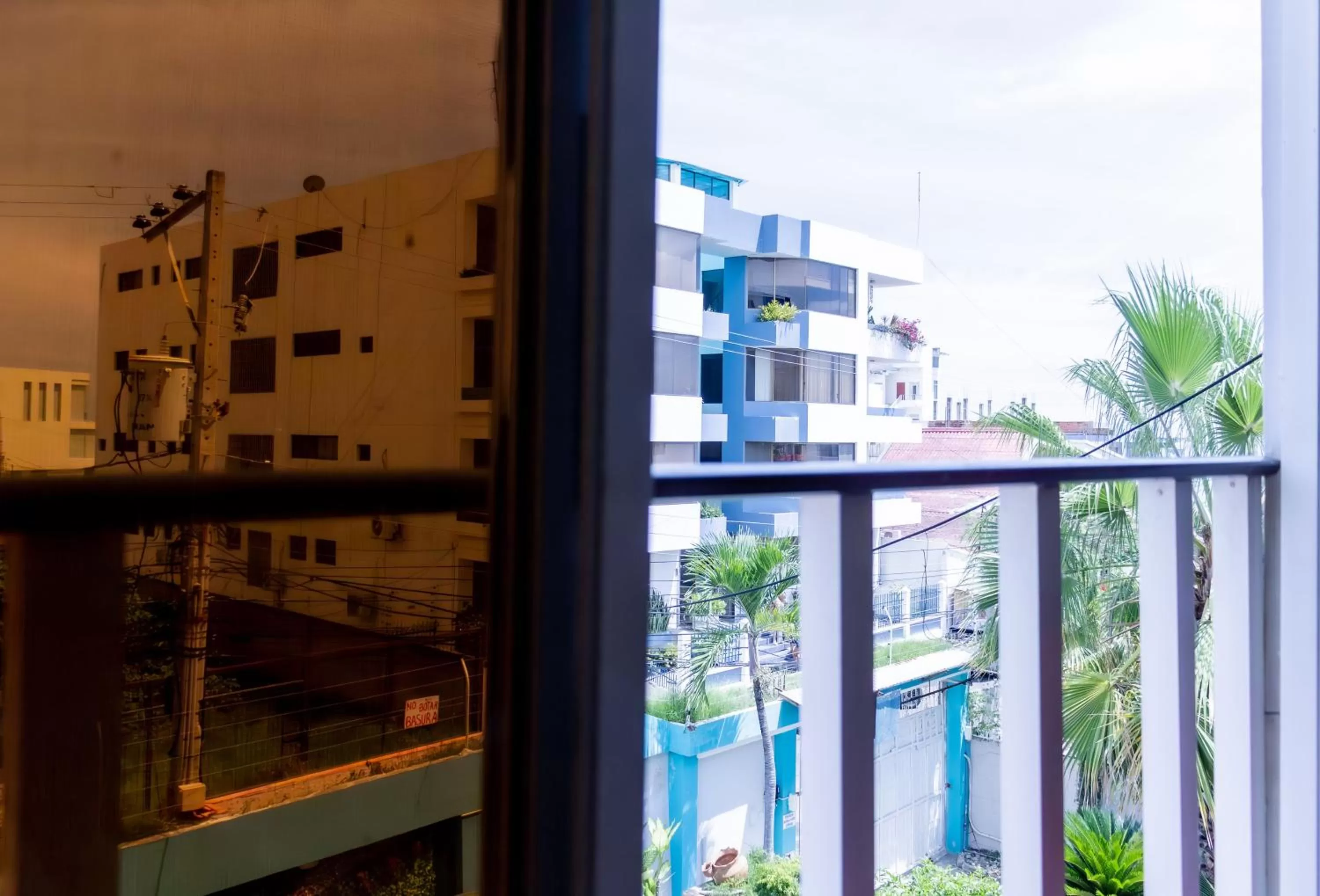 Pool View in Hostal Antares