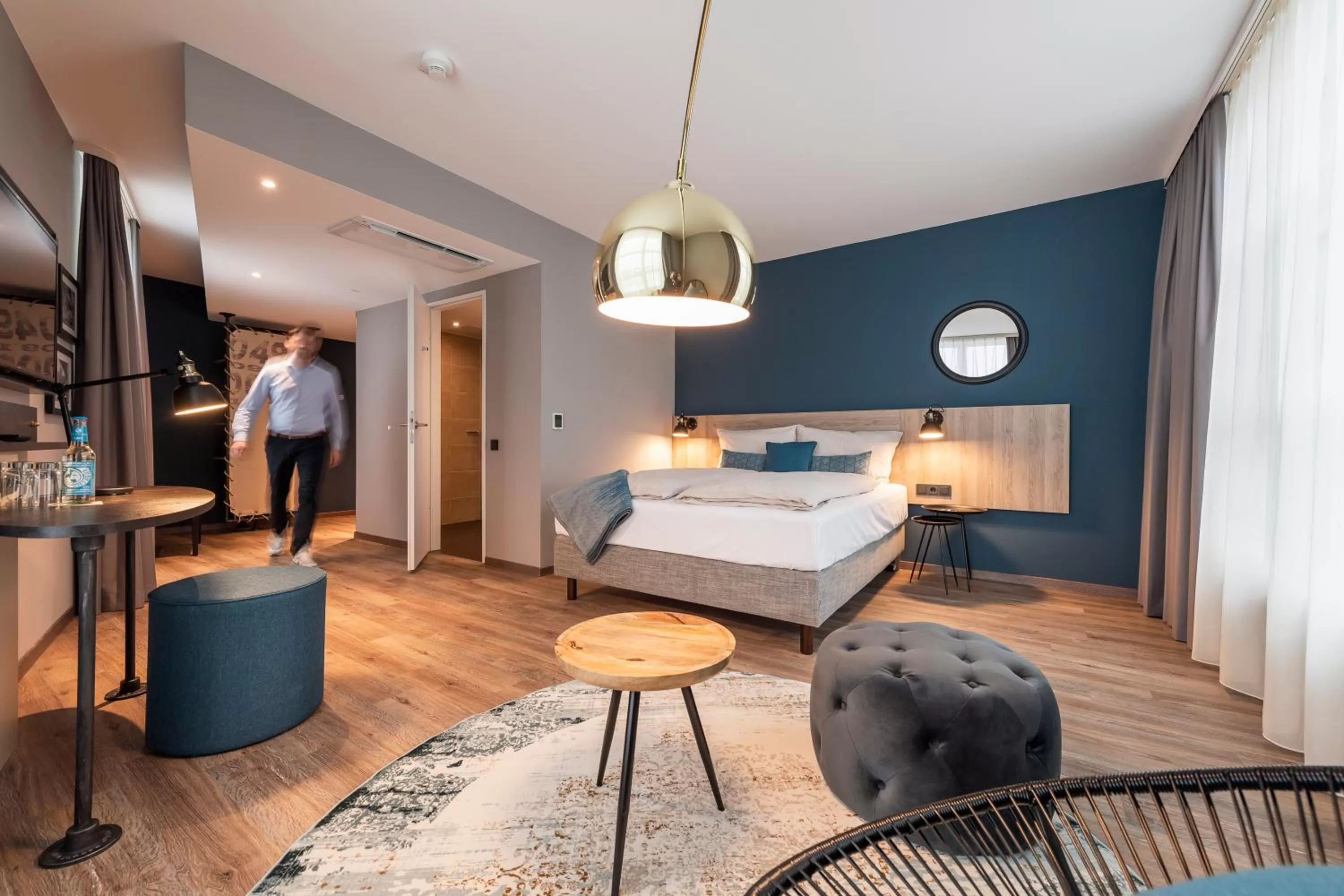 Photo of the whole room, Bed in HARBR Hotel Heilbronn, a member of Radisson Individuals