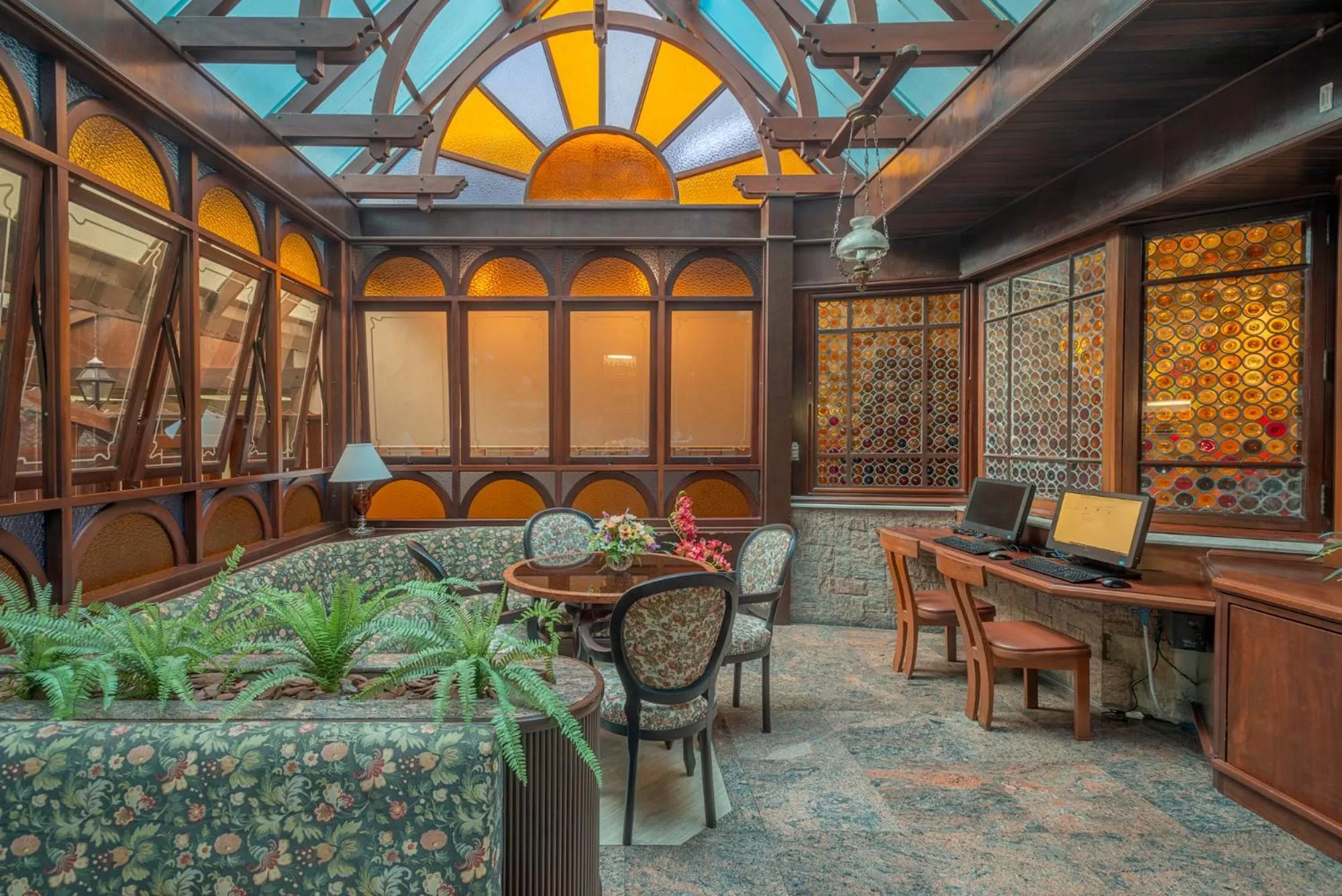 Lobby or reception, Restaurant/Places to Eat in Hotel Glória