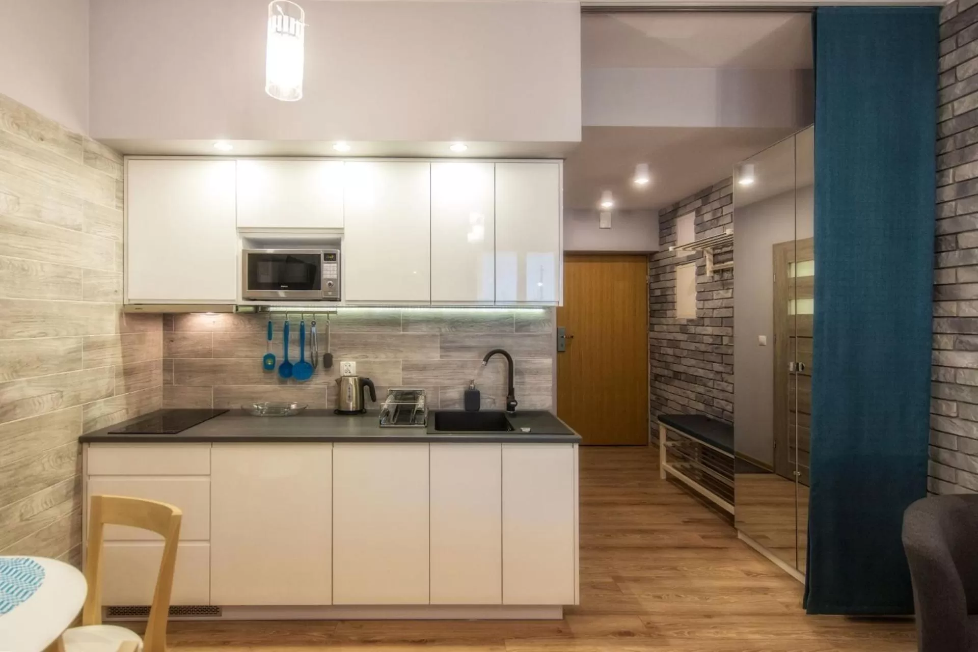 Kitchen or kitchenette in Aparthotel Giewont