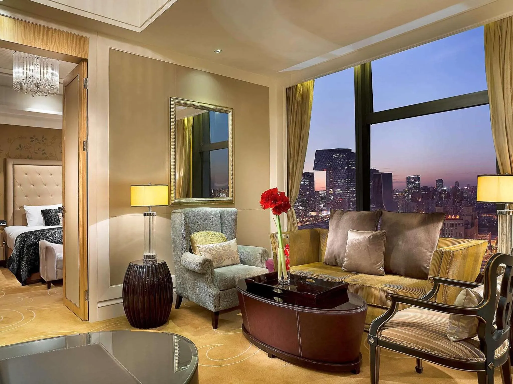 Photo of the whole room, Bed in Wanda Vista Beijing