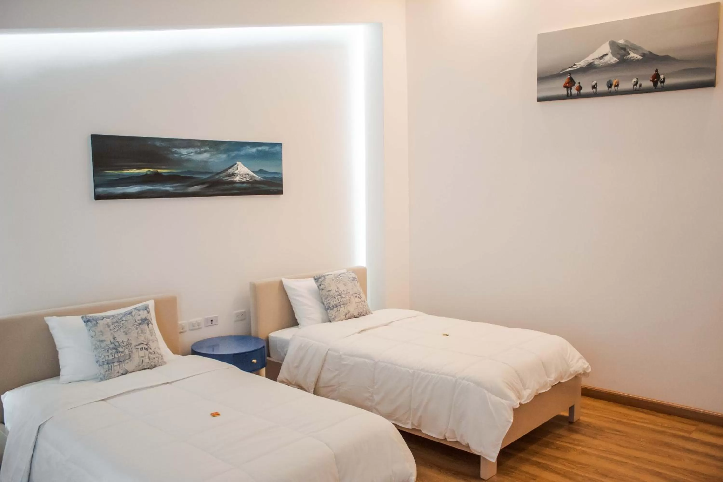 Bed in Adamas House Hotel Boutique