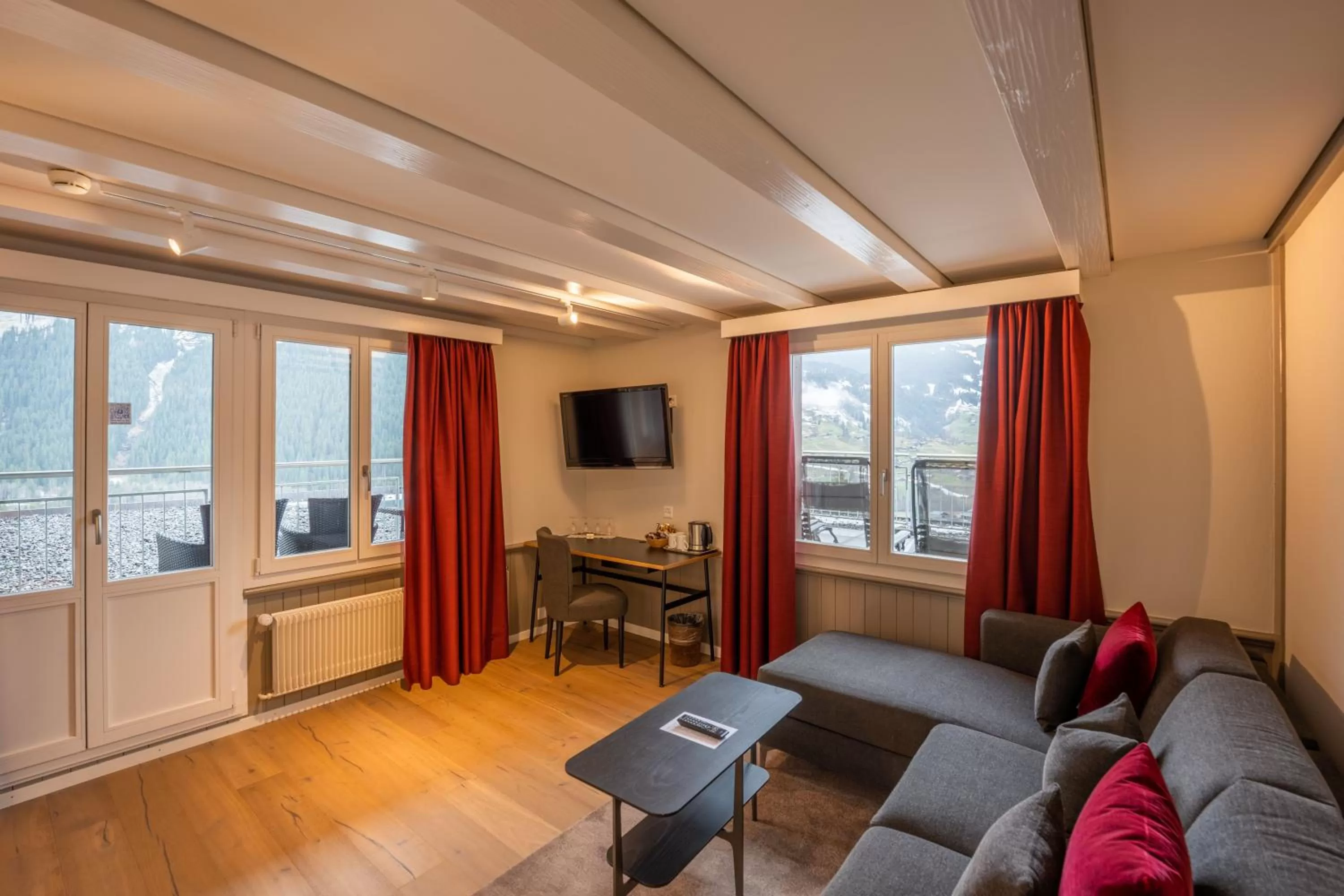 Living room in Hotel Spinne Grindelwald