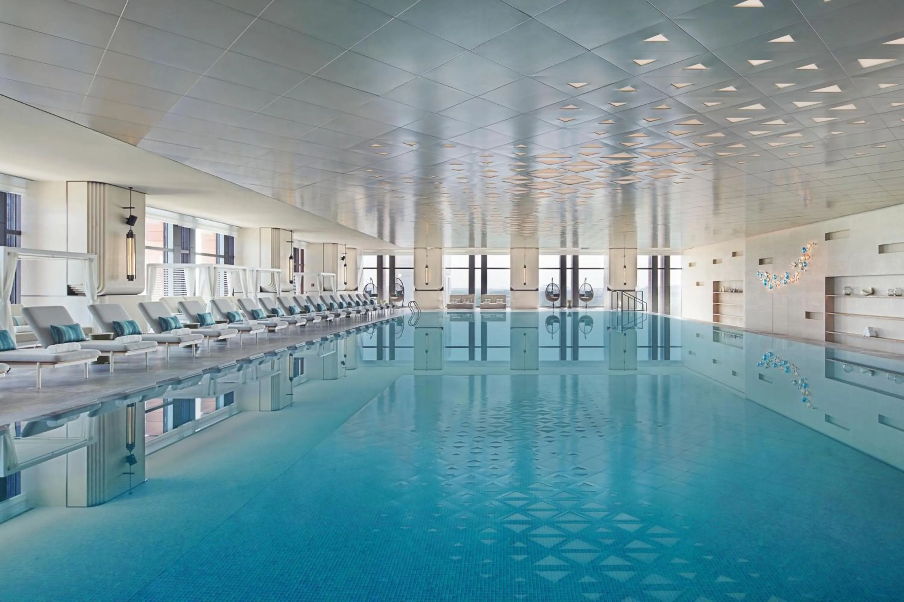Swimming pool in Tianjin Marriott Hotel National Convention and Exhibition Center