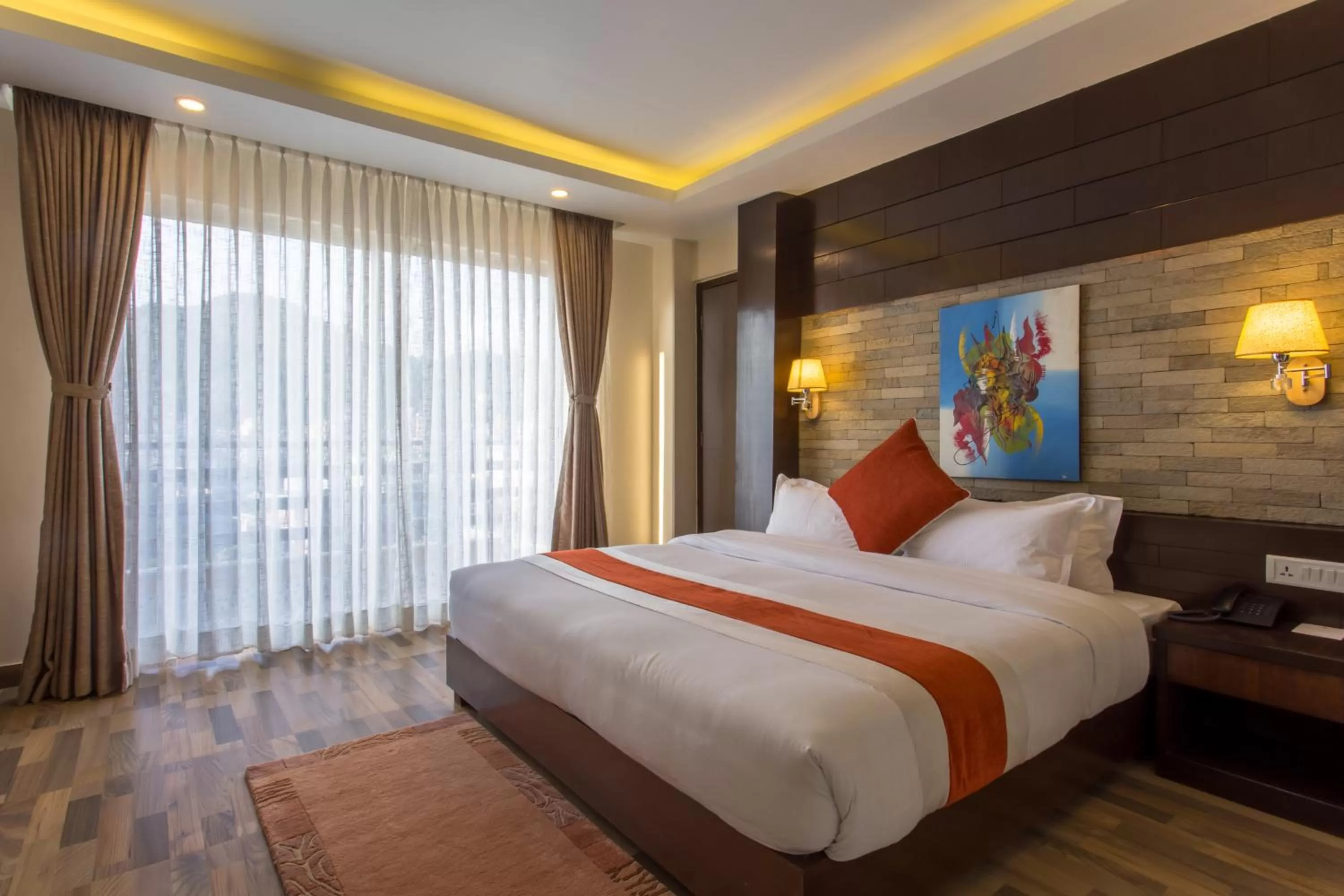 Decorative detail, Bed in Bodhi Suites Boutique Hotel and Spa