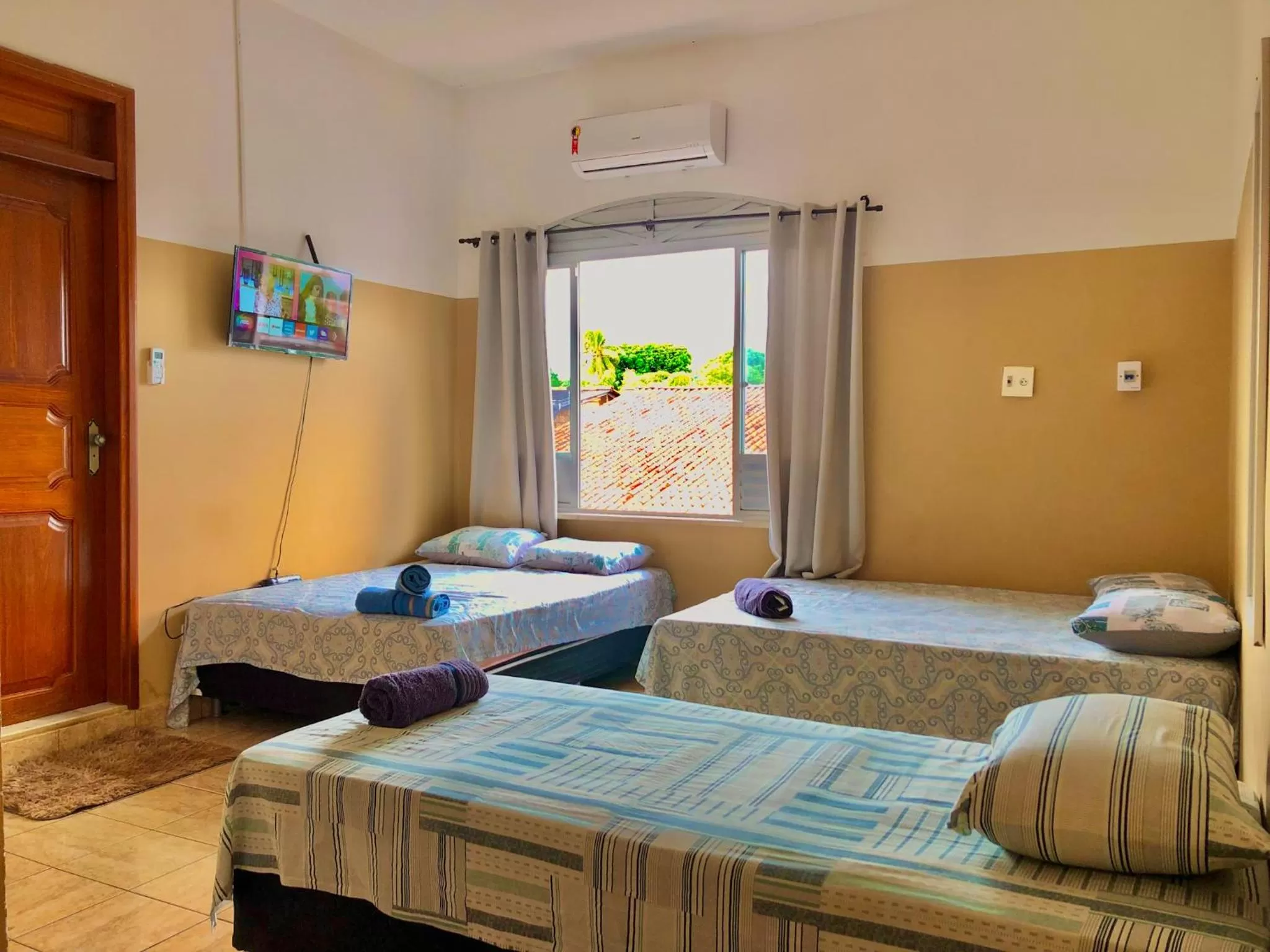 Bed in Pousada Casa do Ivo Santarém