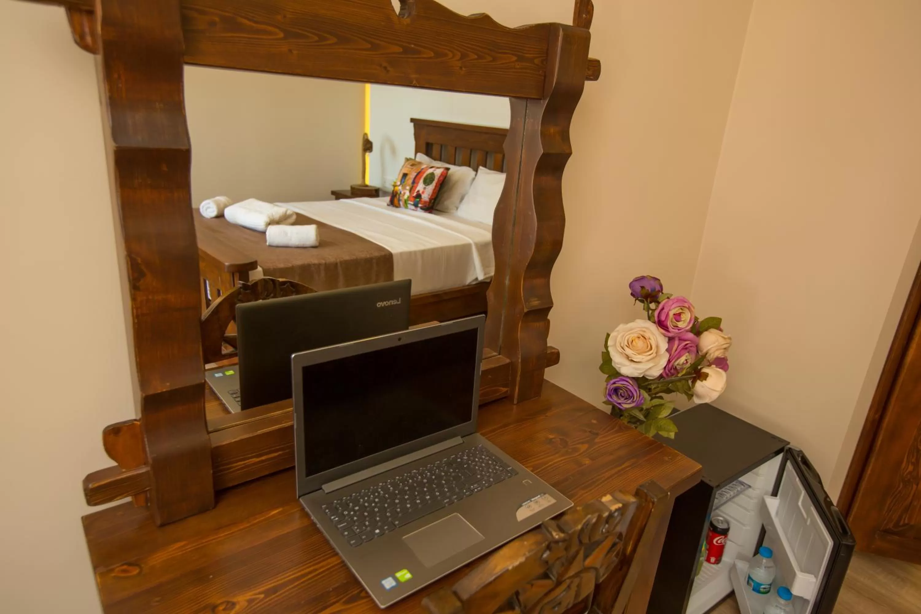 Decorative detail, Bed in The PeraPort Hotel