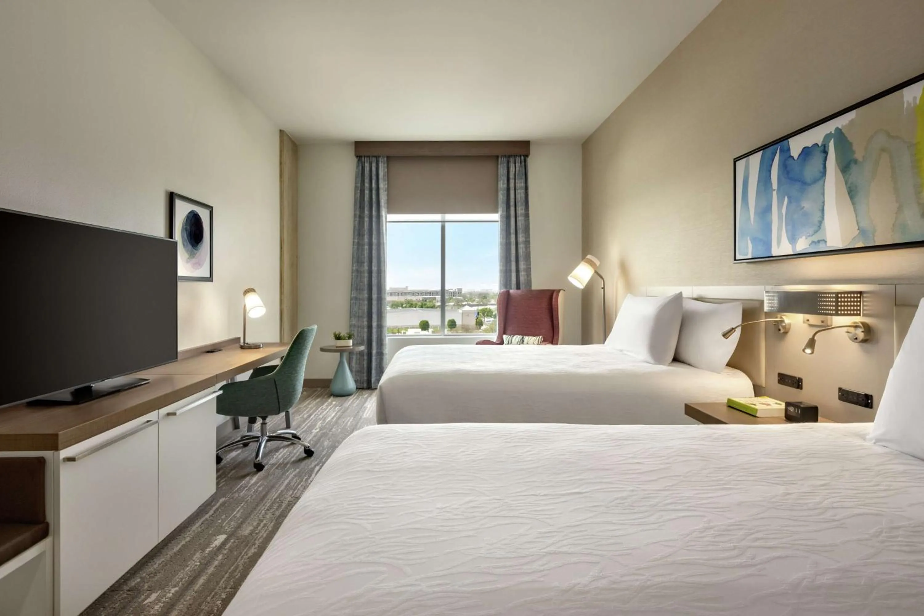 Queen Room with Two Queen Beds - Hearing Accessible in Hilton Garden Inn Austin North-Near the Domain, TX
