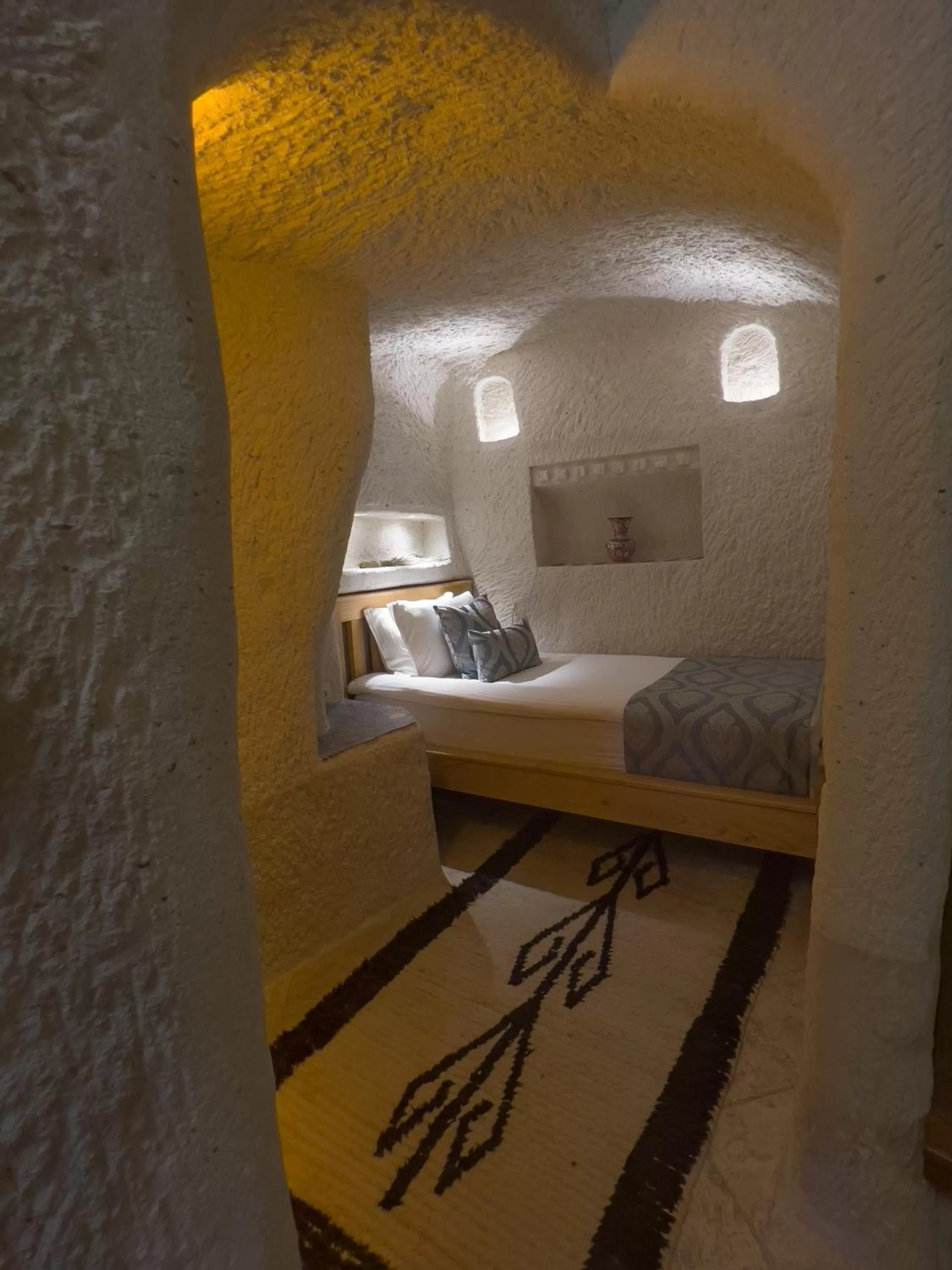 Bed in Local Cave House