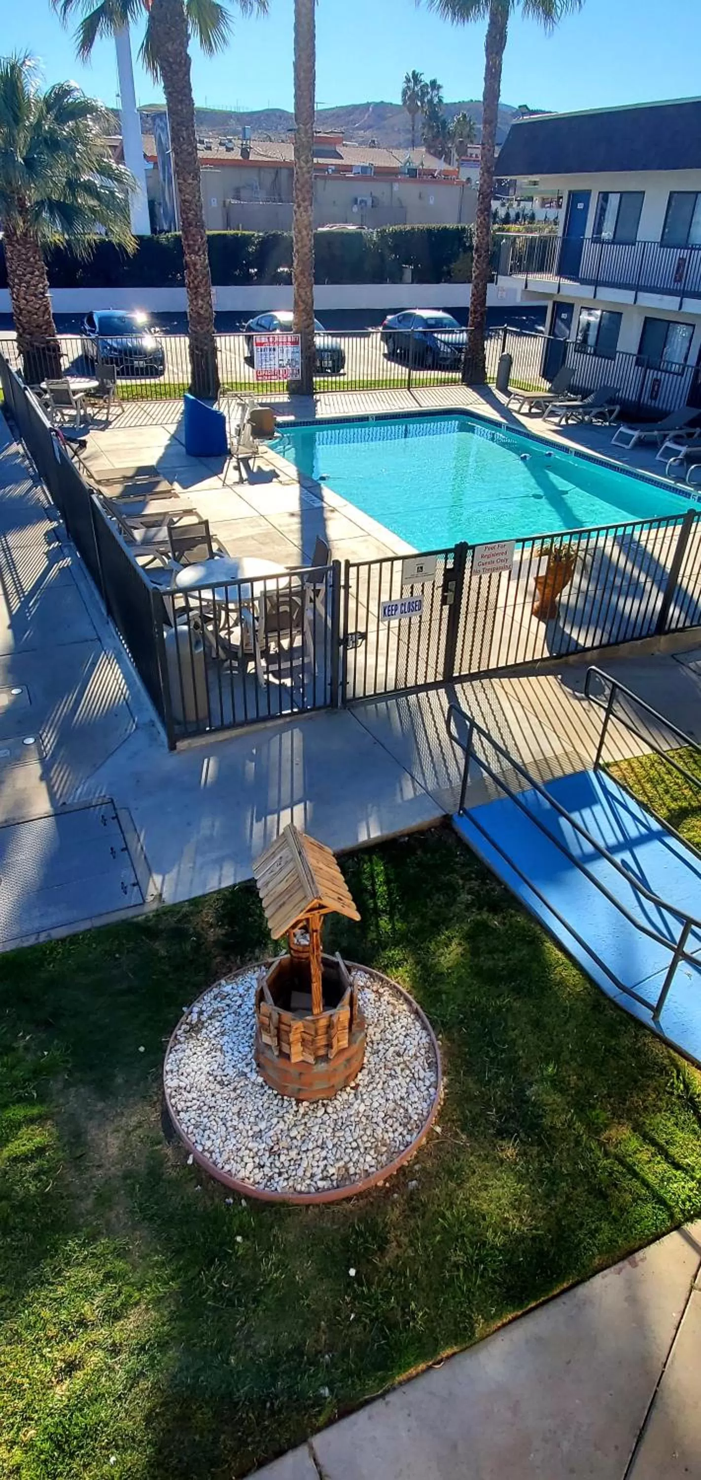 Swimming pool in Motel 6-Palmdale, CA