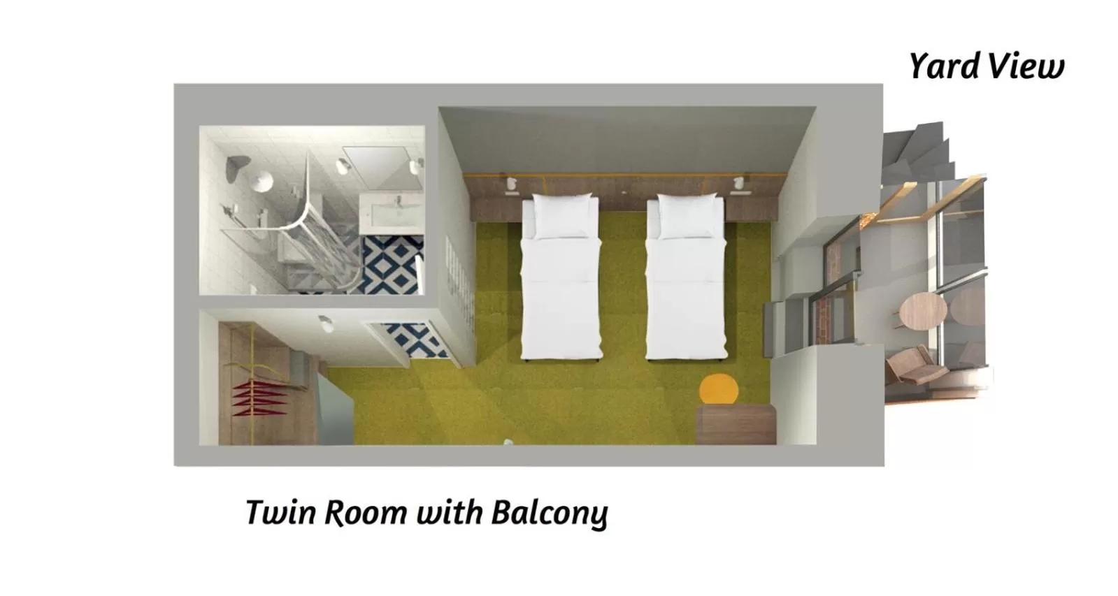 Floor Plan in Four Rooms City