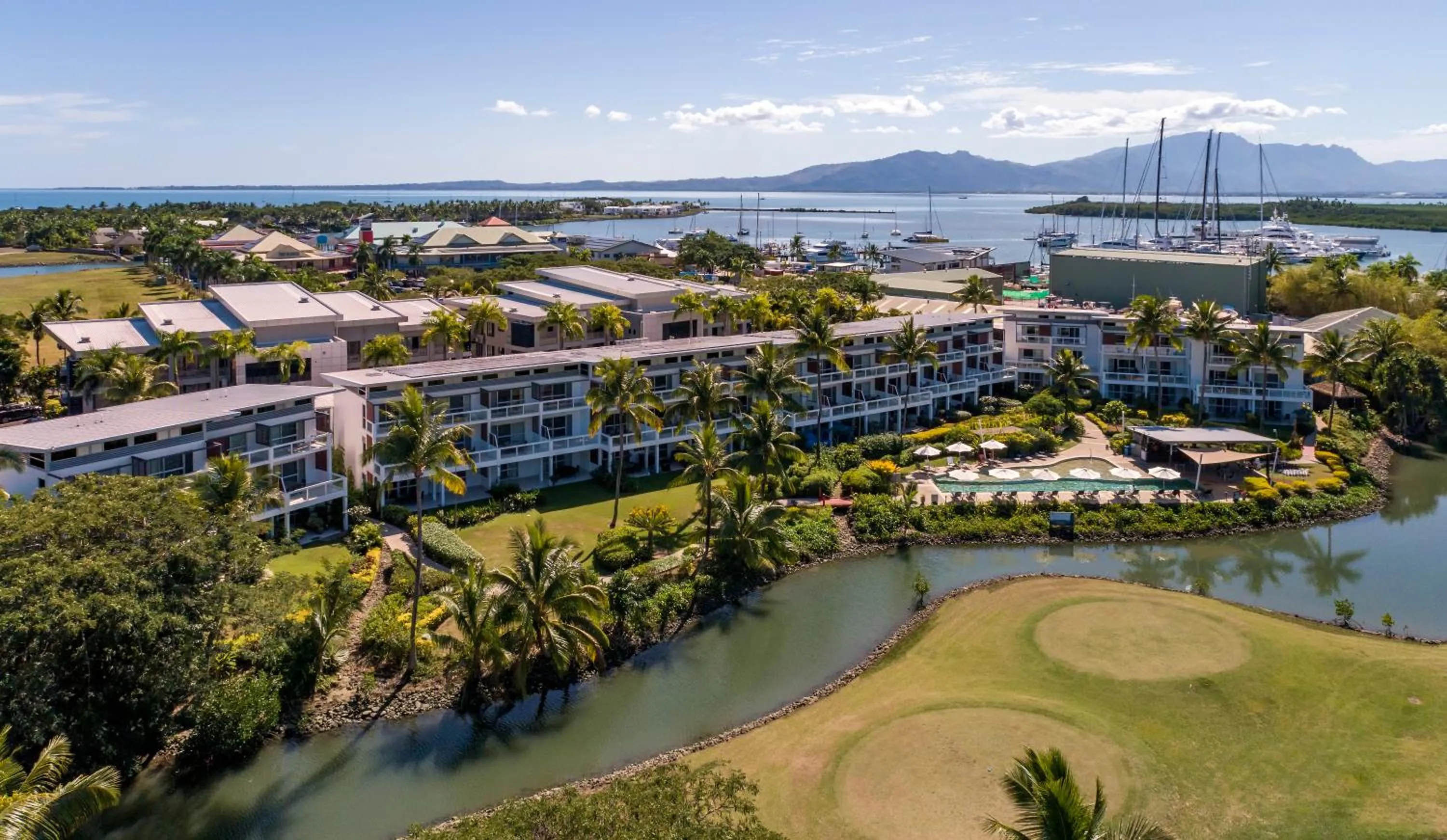 Natural landscape in The Terraces Apartments Denarau