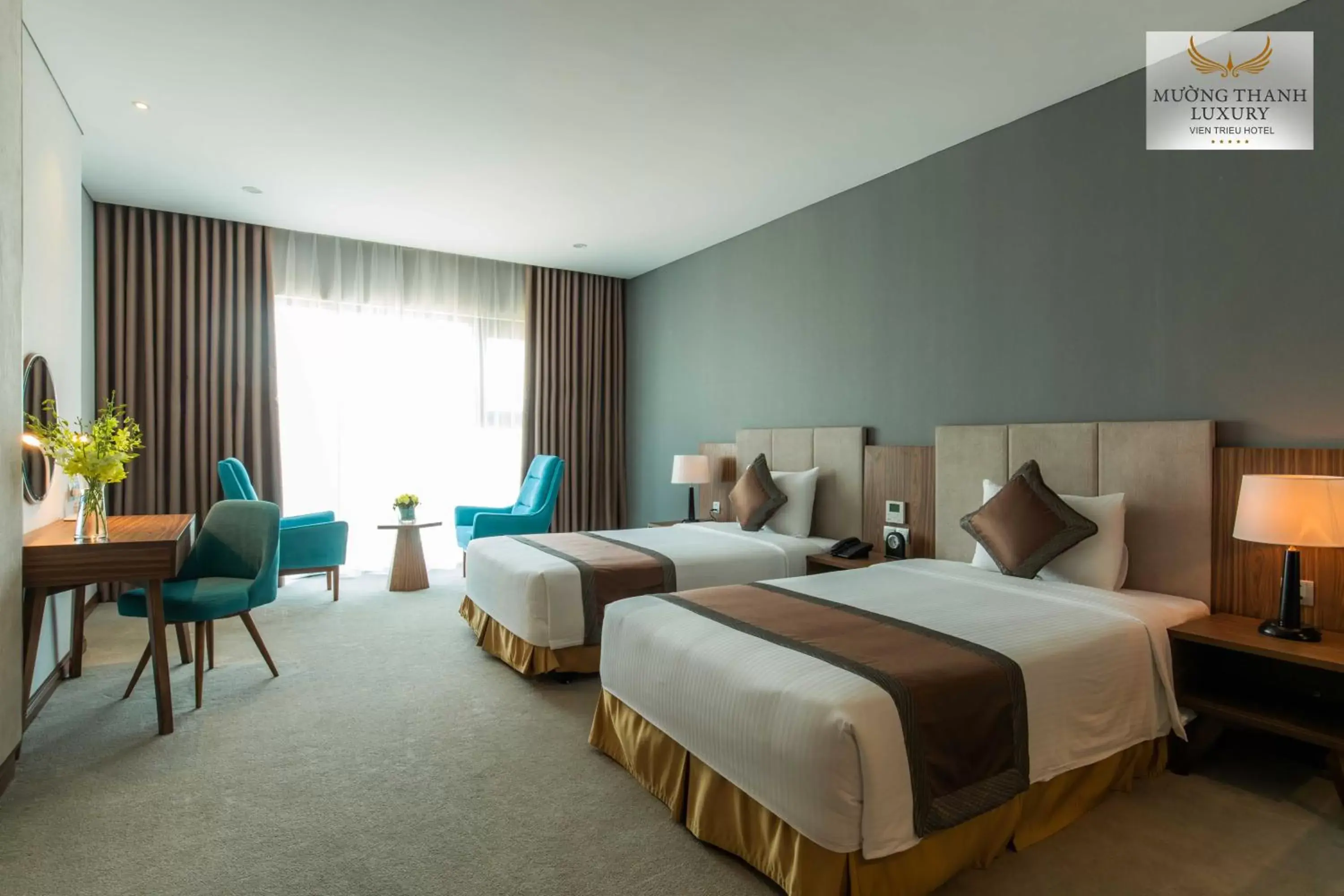 Deluxe Twin Room in Muong Thanh Luxury Vien Trieu Nha Trang Deluxe Twin Room in Muong Thanh Luxury Vien Trieu Nha Trang