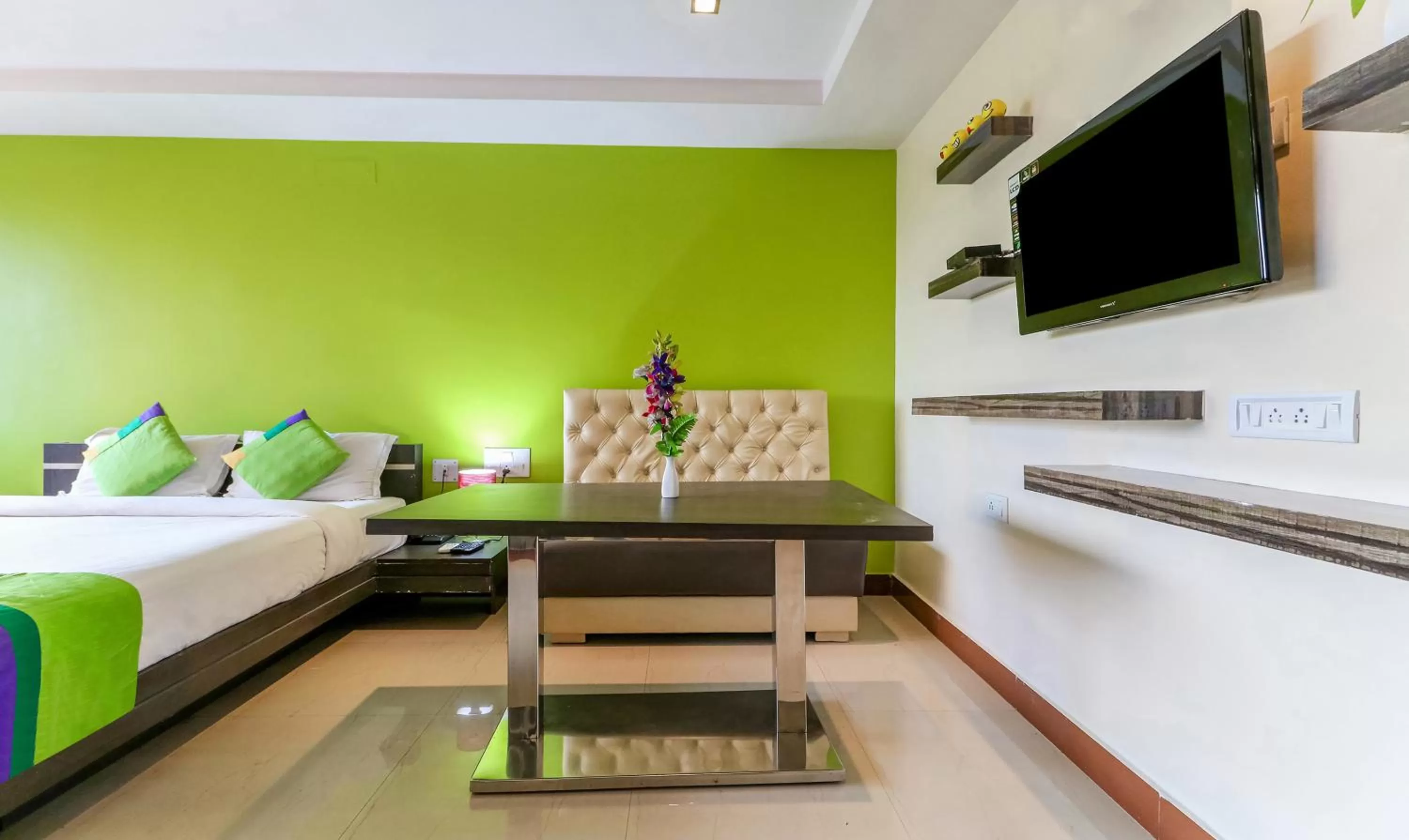 Bedroom, Bed in Treebo Concerto Residentia