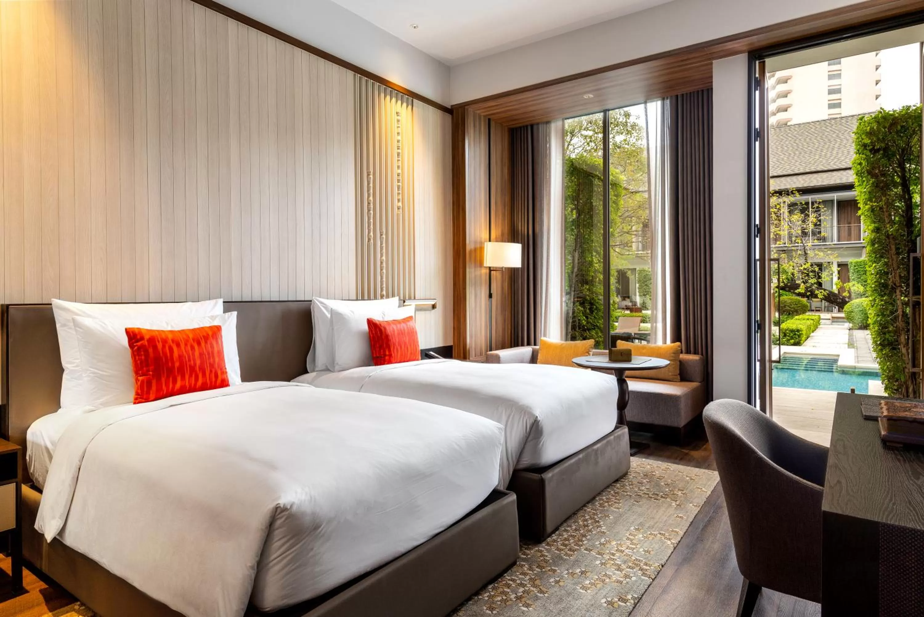 Bed in Villa Deva Resort & Hotel Bangkok