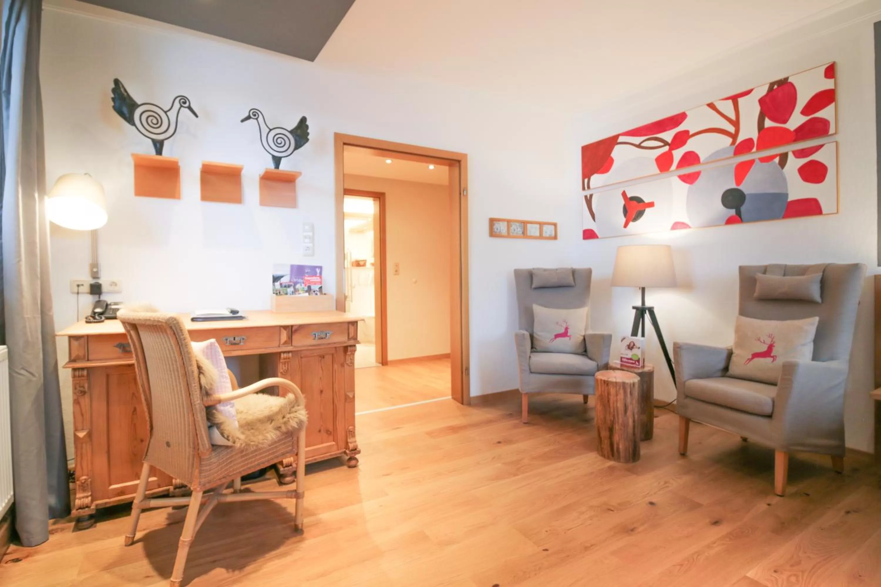 Decorative detail, Seating Area in Romantik Hotel Hirschen