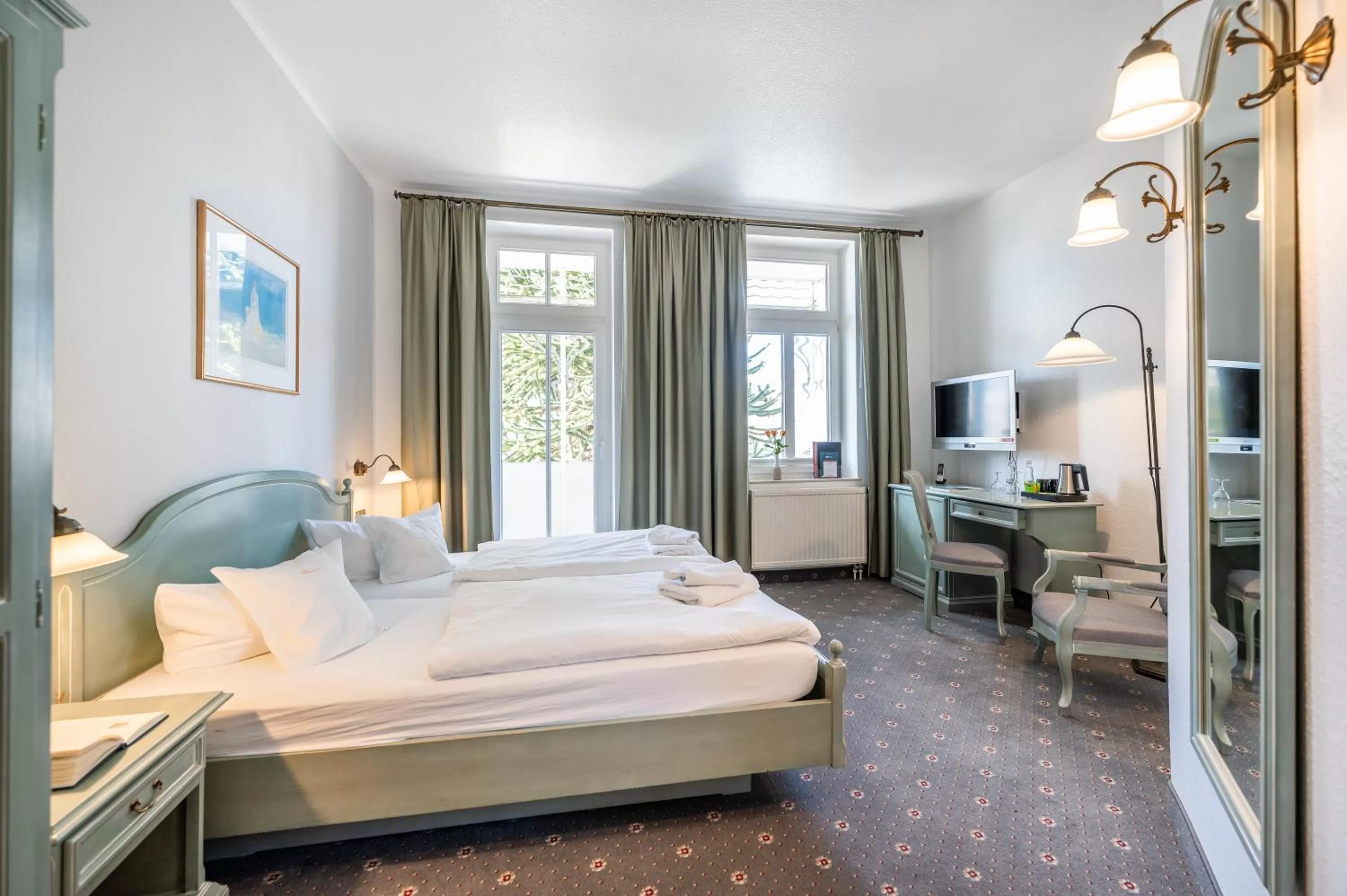 Bed in Hotel Villa Neander