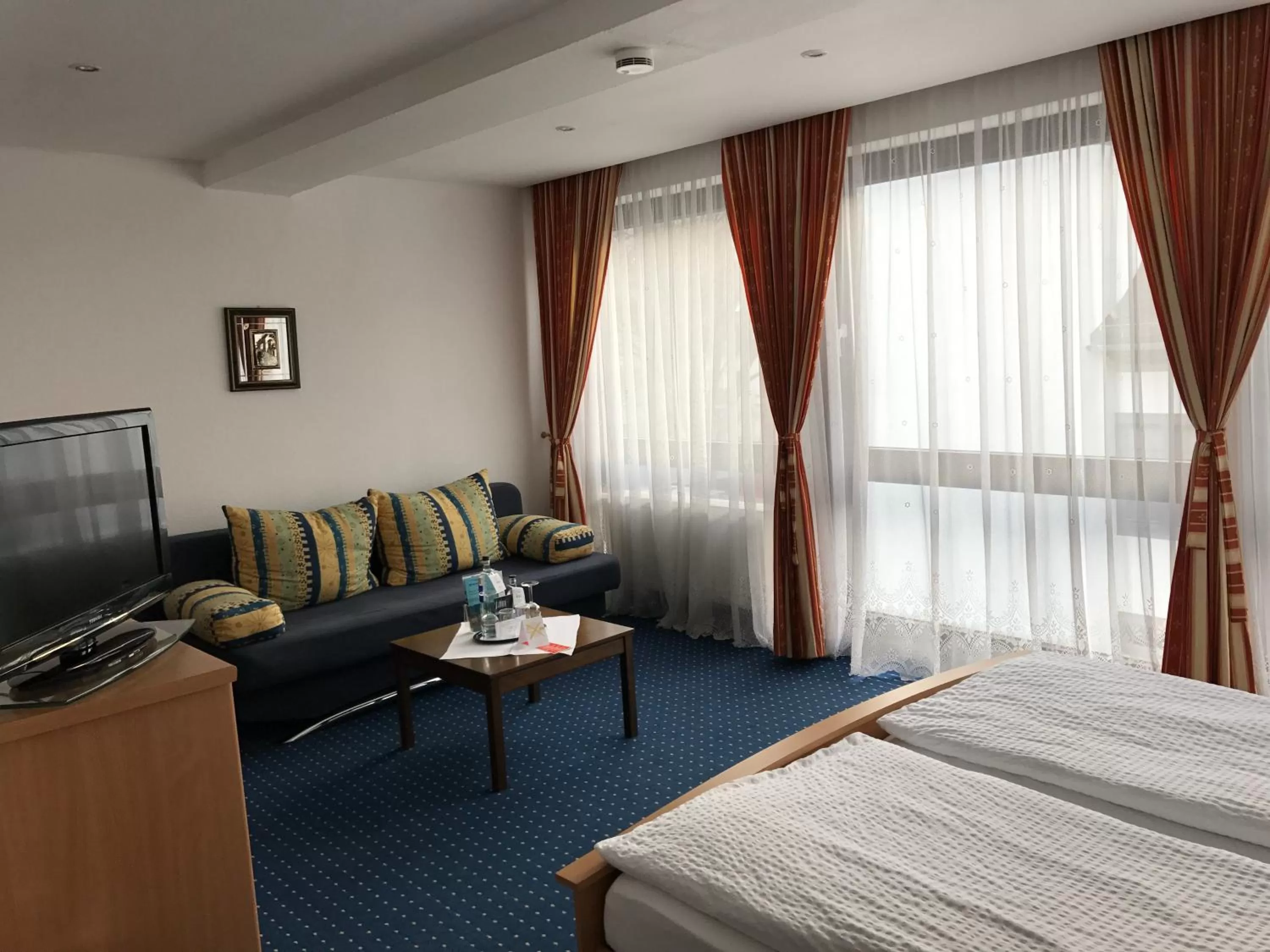 Photo of the whole room, Bed in Hotel Rheinlust