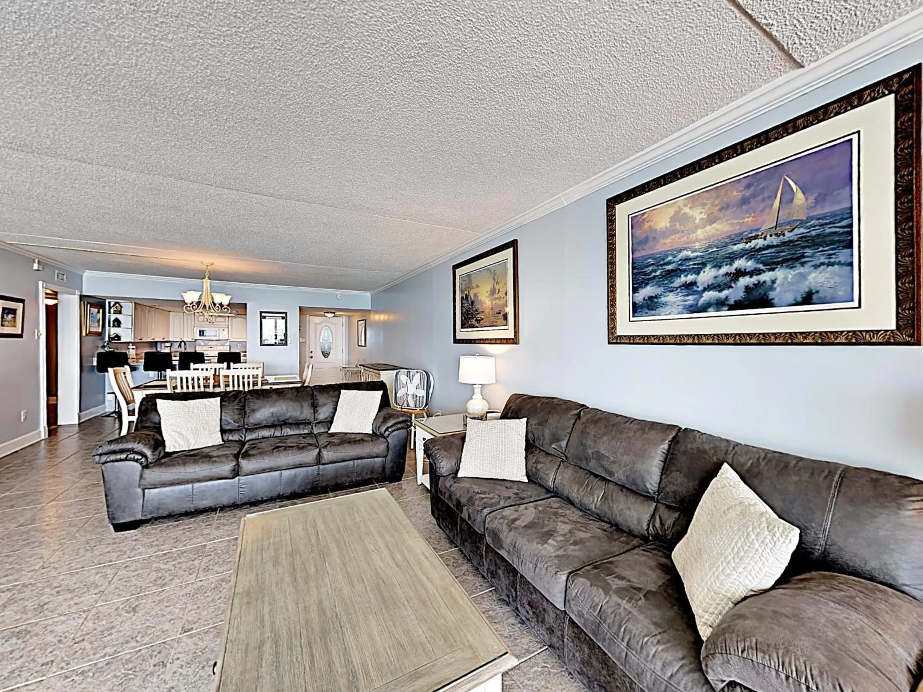 Living room in Beach Vacation Condos