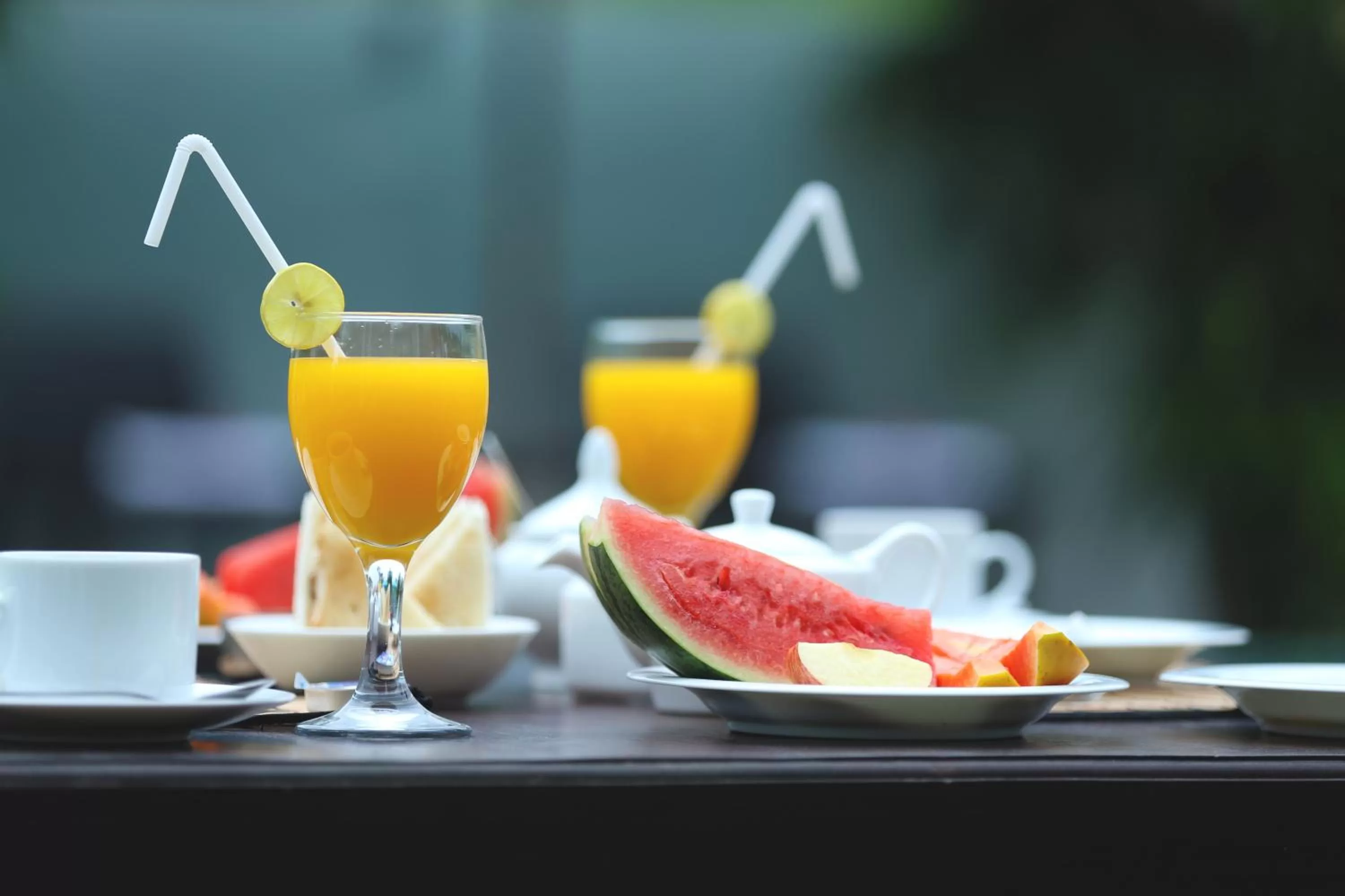 Continental breakfast in Kaminrich Cottage
